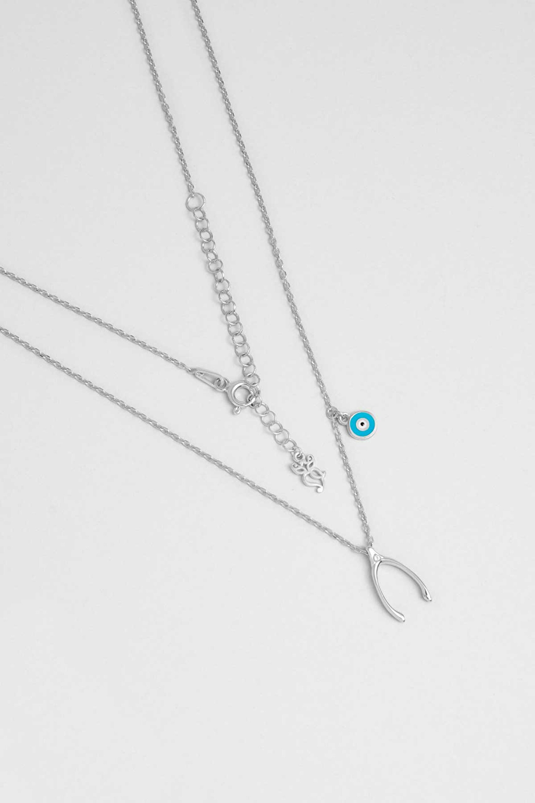 ⁠ Lades Kemiği 18 Ayar Beyaz  Altın Kaplama 45 Cm Minimal Gümüş Kolye_0}