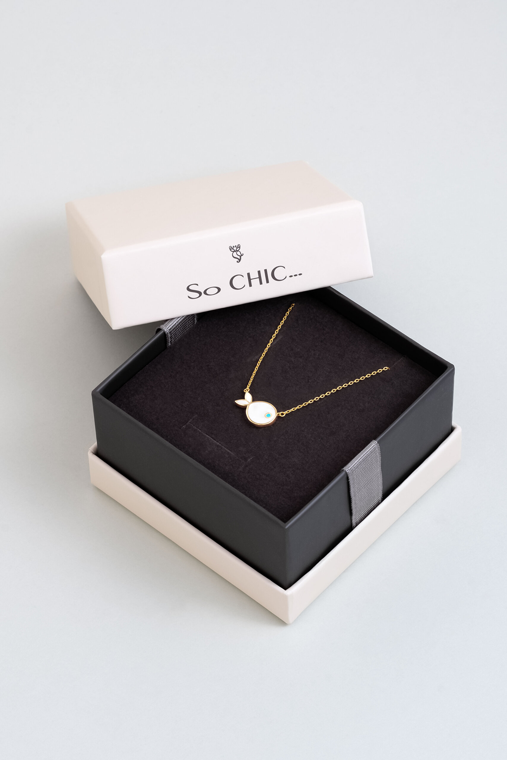 Minik Balık 18 Ayar Sarı Altın Kaplama Gümüş Kolye - 4