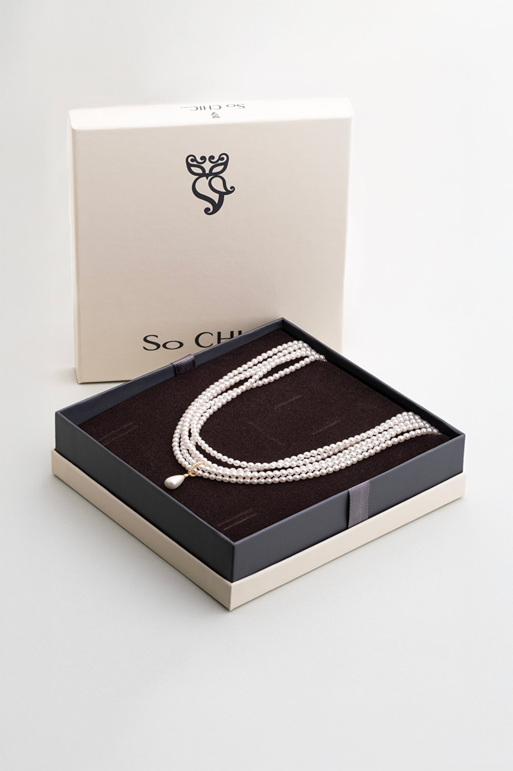 ⁠ Margaret 18 Ayar Sarı Altın Kaplama 42 Cm Gümüş İnci Gerdanlık_5}