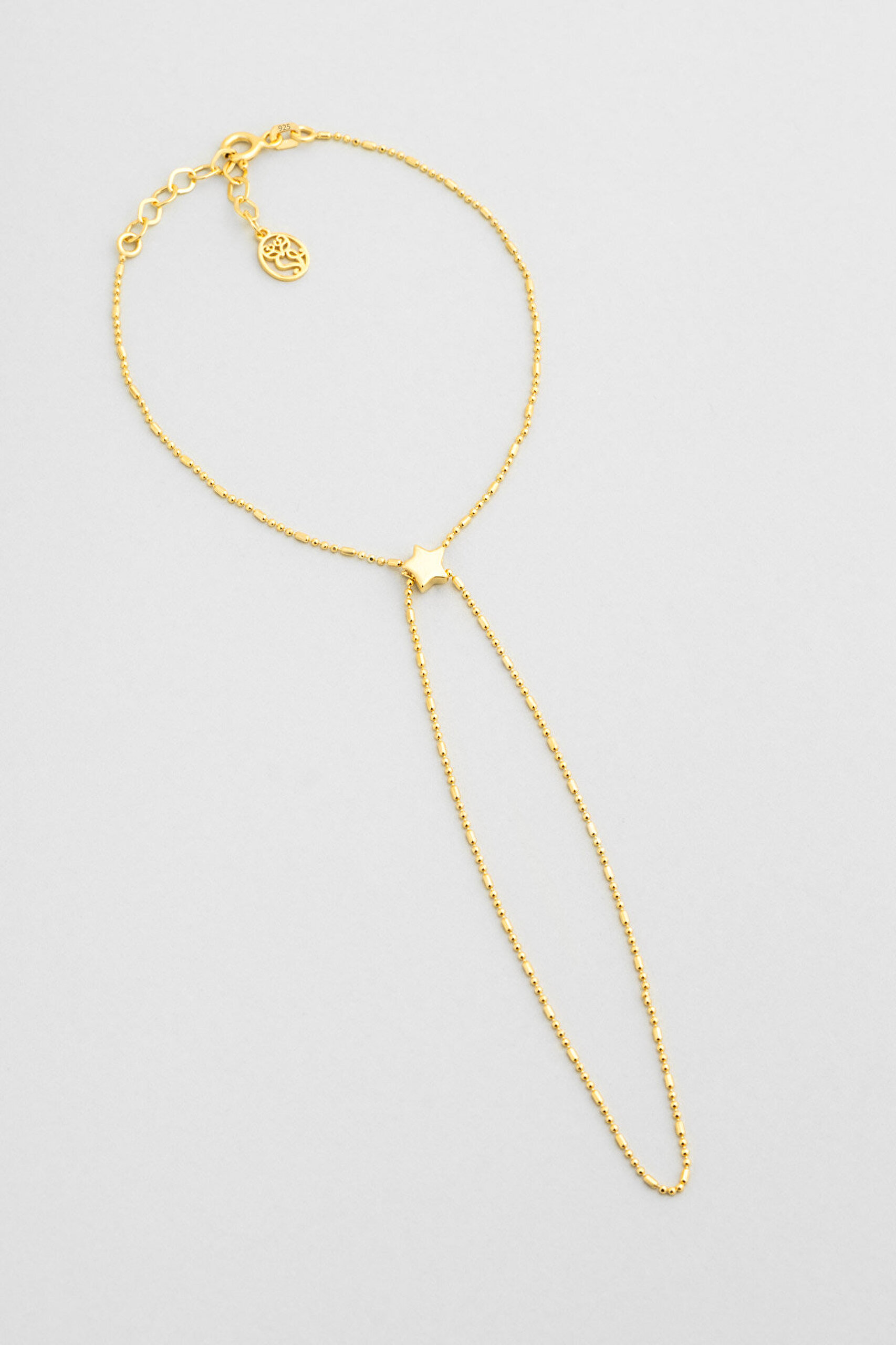 Şans Yıldızı 18 Ayar Sarı Altın Kaplama 19 Cm Gümüş Şahmeran - 0