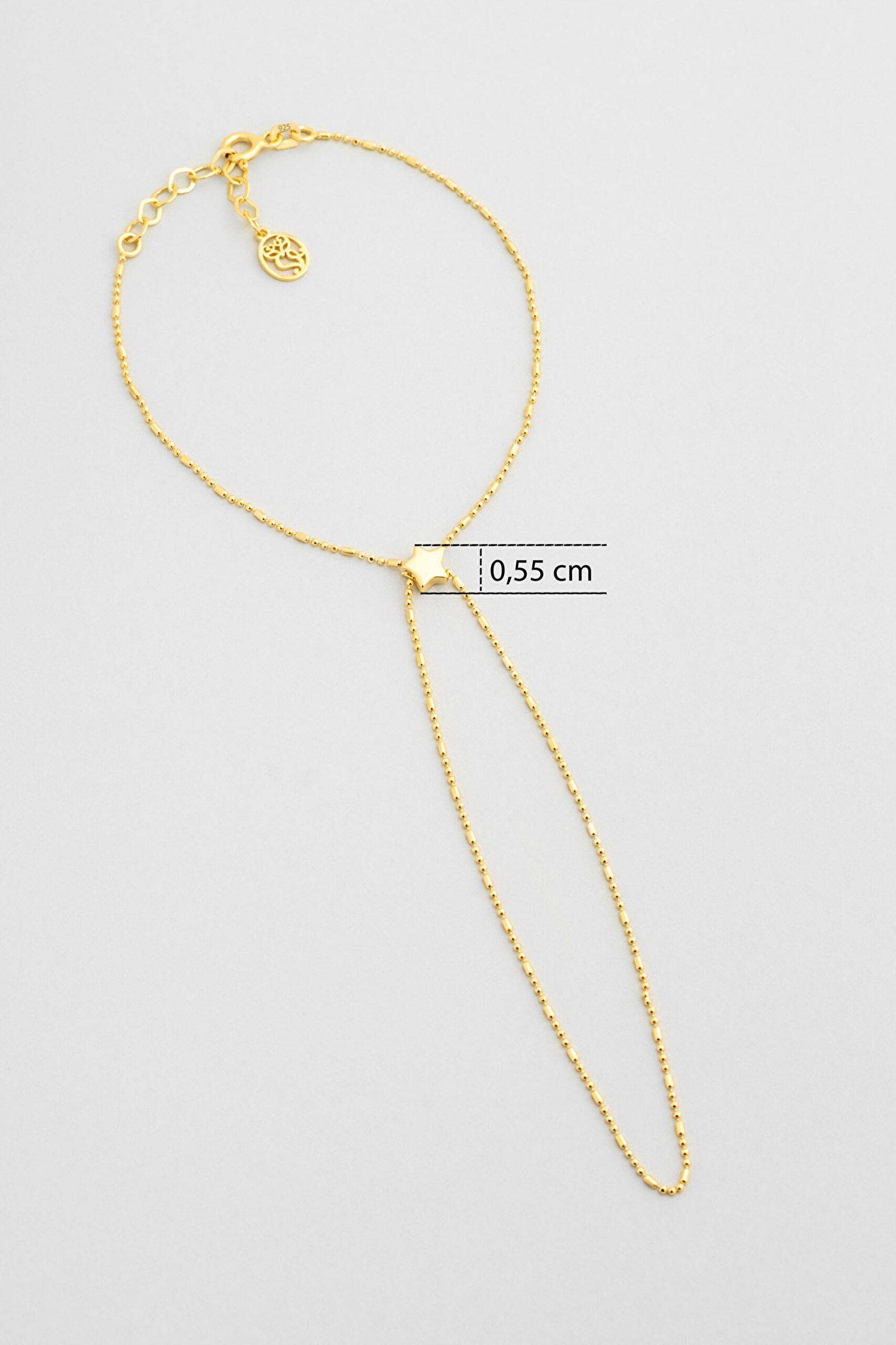 Şans Yıldızı 18 Ayar Sarı Altın Kaplama 19 Cm Gümüş Şahmeran - 2