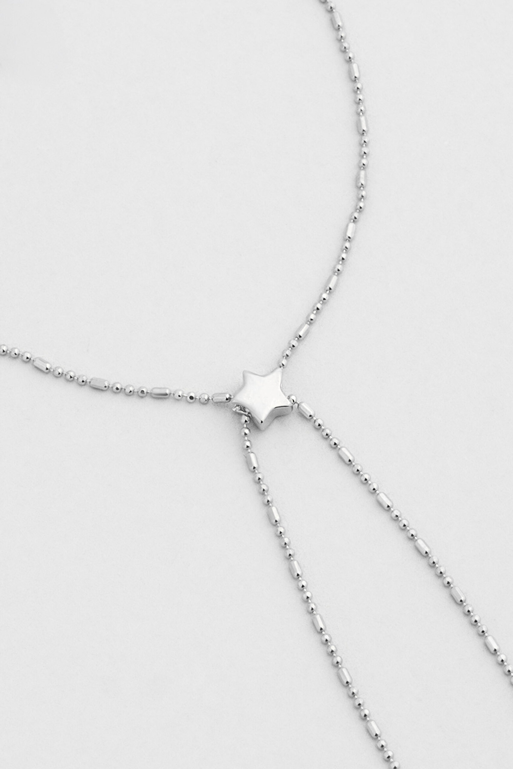 Şans Yıldızı 18 Ayar Beyaz Altın Kaplama 19 Cm Gümüş Şahmeran - 4