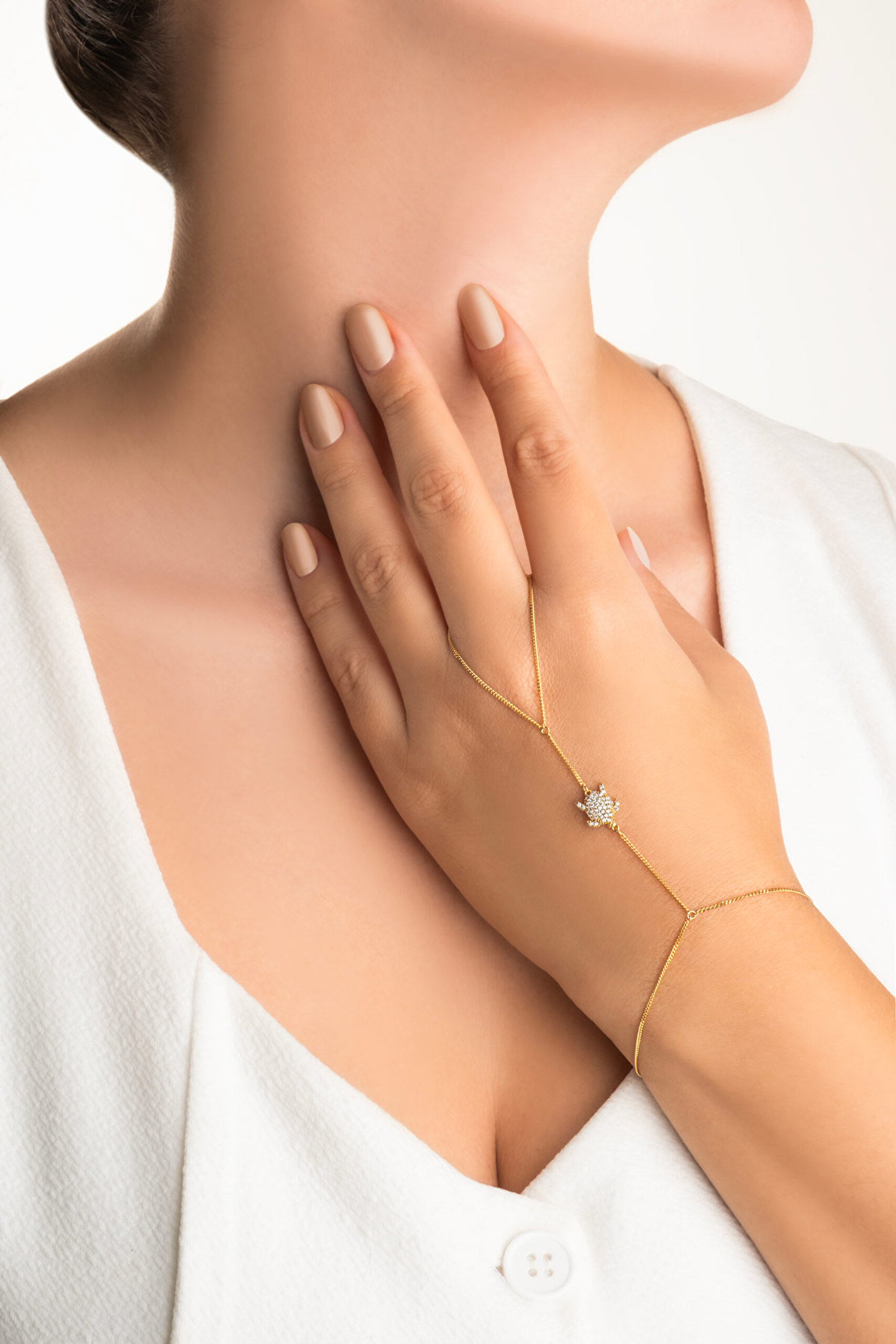 ⁠ Tiny Turtle 18 Ayar Sarı Altın Kaplama 19 Cm Gümüş Şahmeran_3}