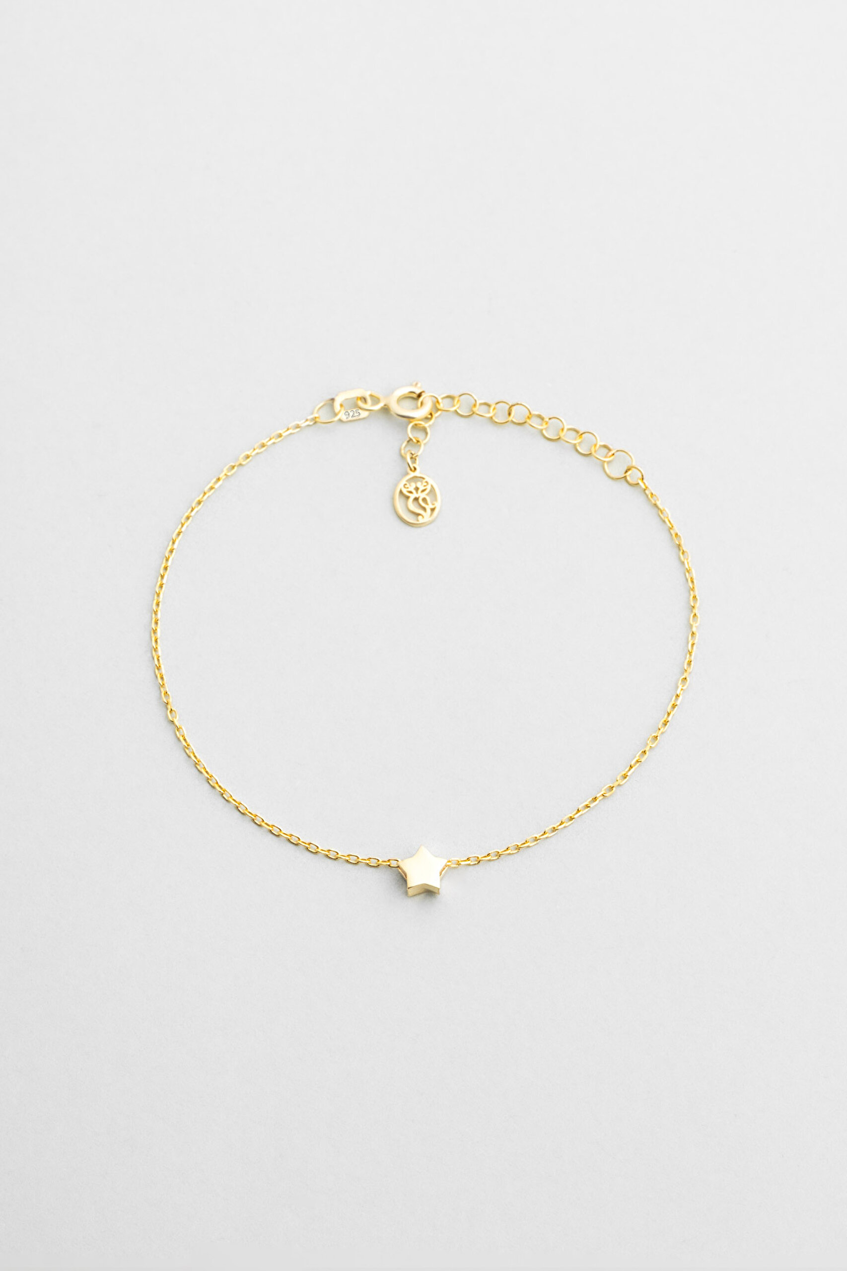 ⁠ Little Star 18 Ayar Sarı Altın Kaplama Gümüş Minimal Bileklik
_0}
