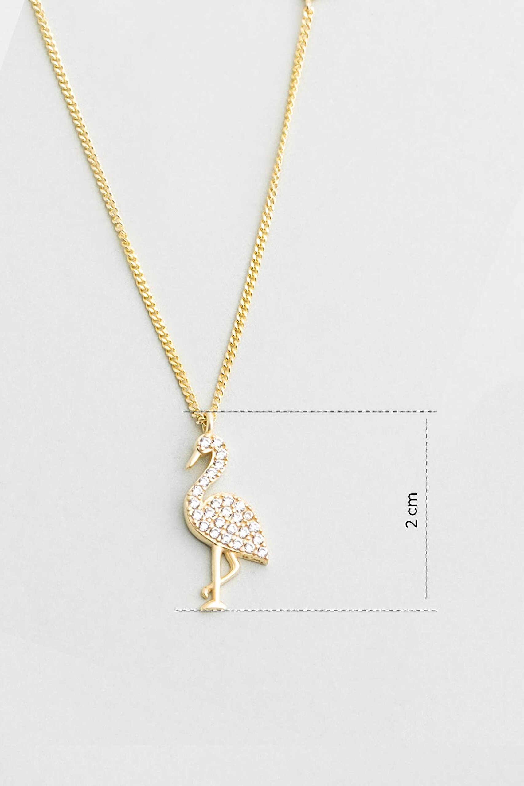 ⁠ Little Swan 18 Ayar Sarı Altın Kaplama 45 Cm Gümüş Kolye_2}