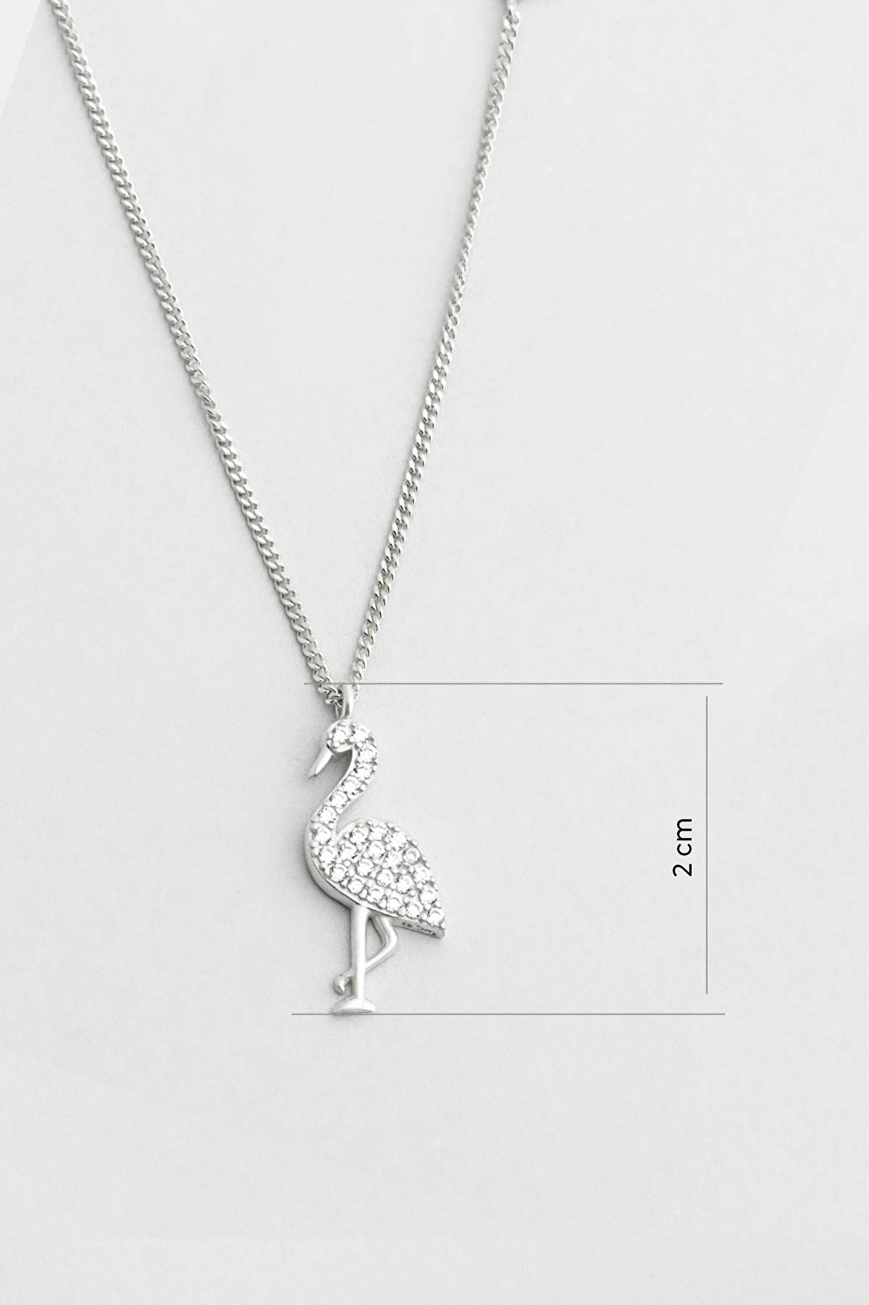 ⁠ Little Swan 18 Ayar Beyaz Altın Kaplama 45 Cm Gümüş Kolye_2}