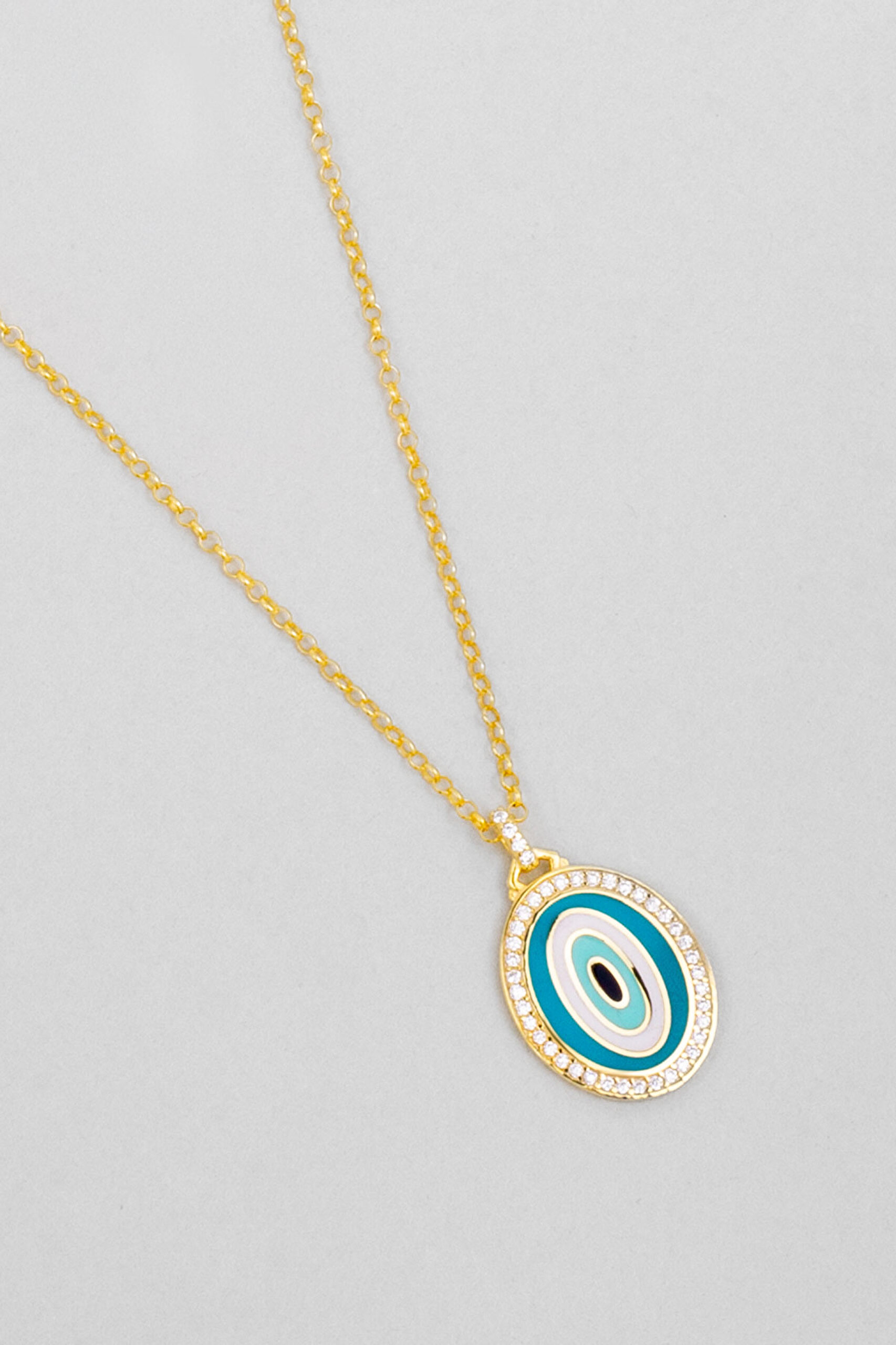 ⁠ Bereket 18 Ayar Sarı Altın Kaplama 45 Cm Gümüş Kolye_4}