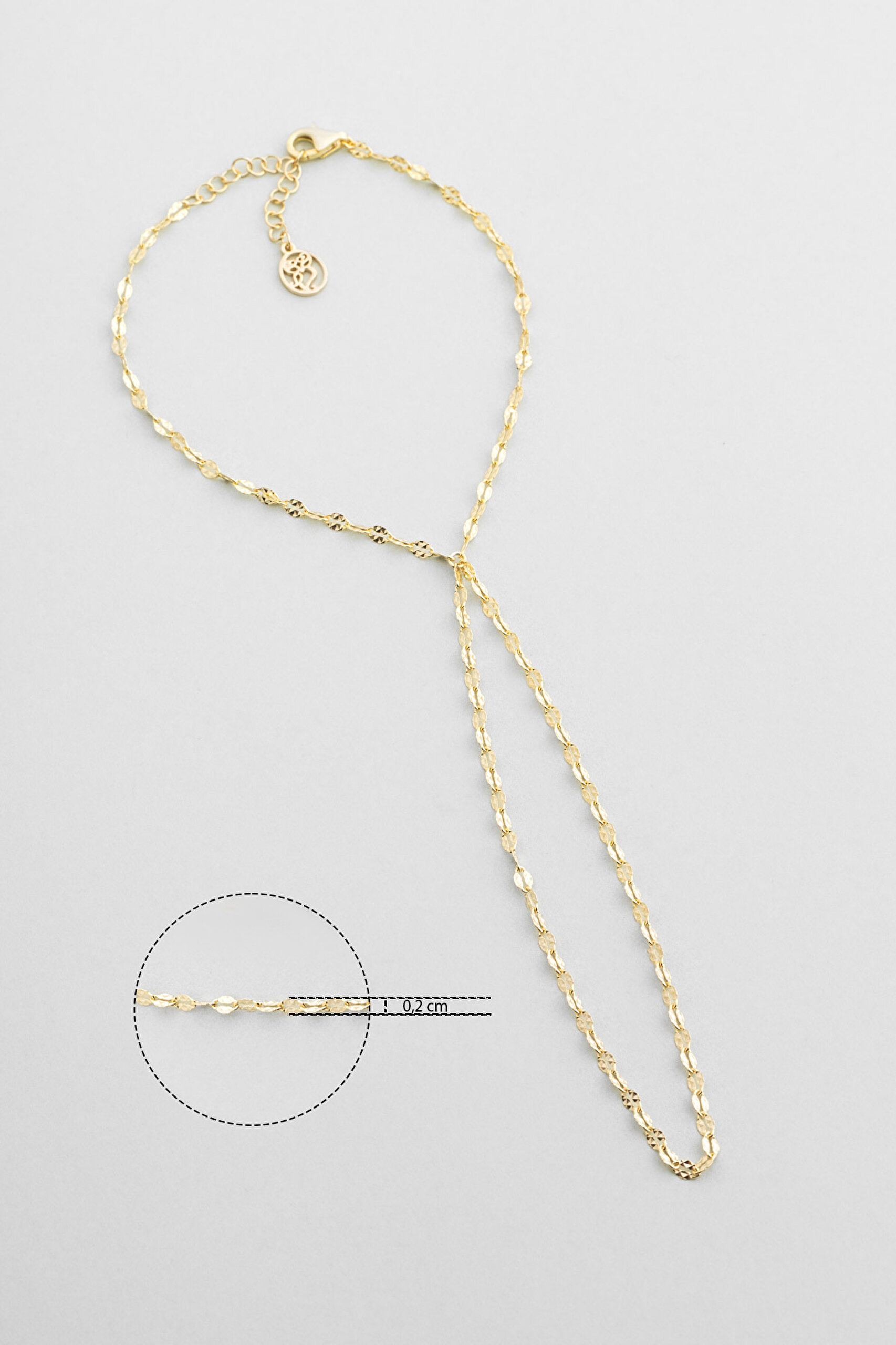 ⁠ Minimalist 18 Ayar Sarı Altın Kaplama Gümüş Şahmeran 
_2}