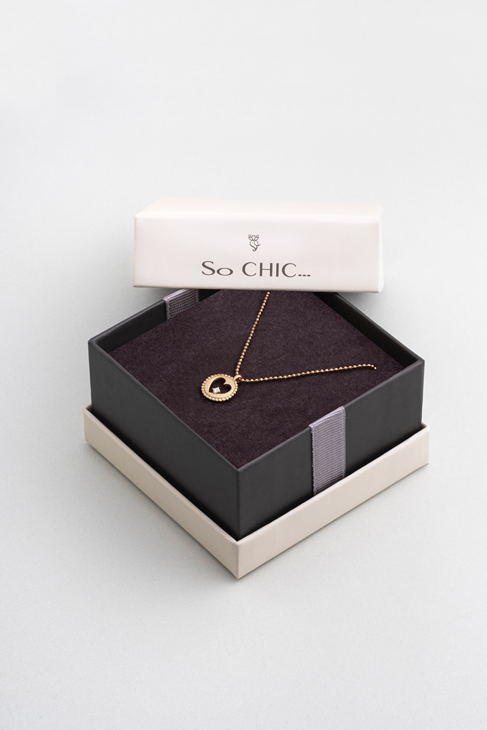 ⁠ Şans Kalbi 18 Ayar Sarı Altın Kaplama 45 Cm Gümüş Kolye_5}