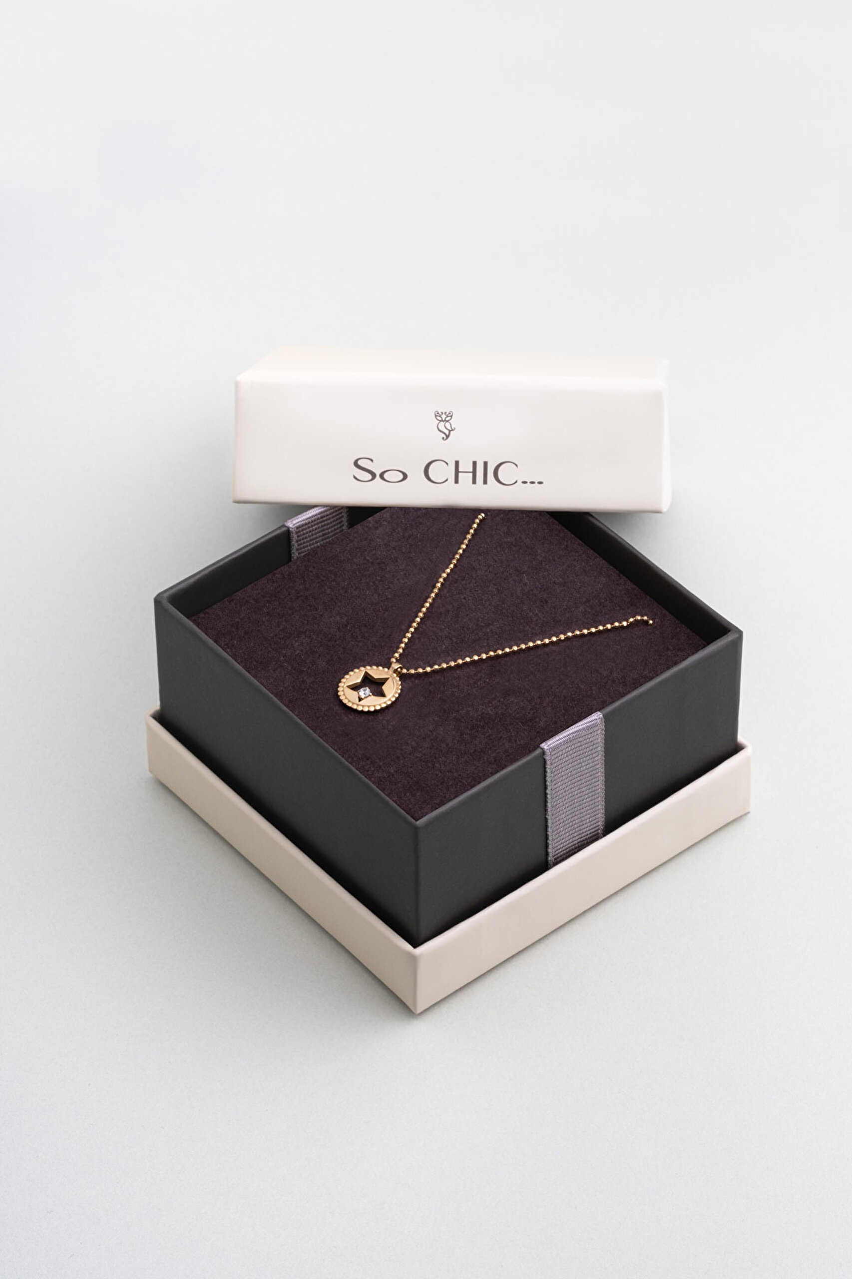 ⁠ Şans Yıldızı 18 Ayar Sarı Altın Kaplama 45 Cm Gümüş Kolye_5}