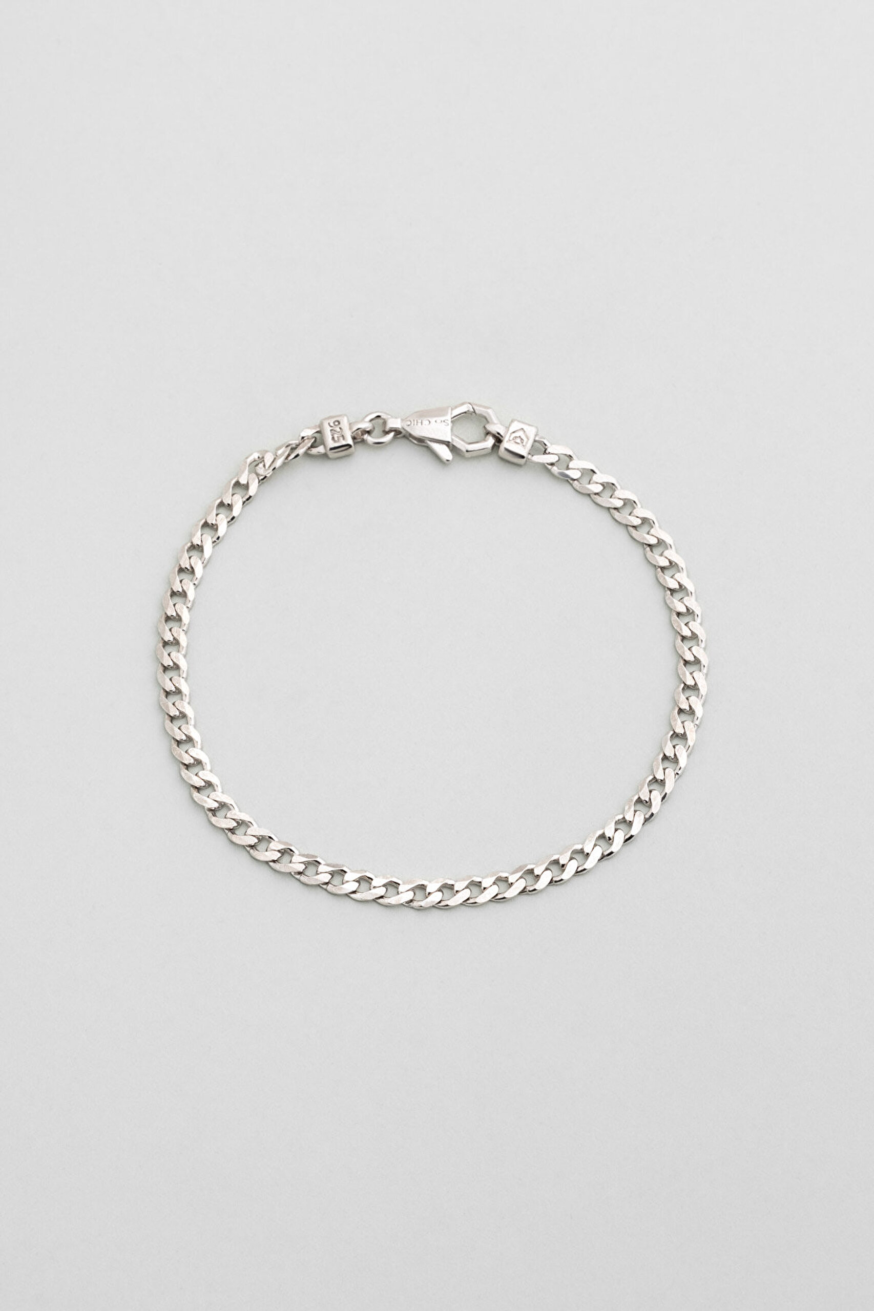 Perseus Gümüş Erkek Zincir Bileklik - 0