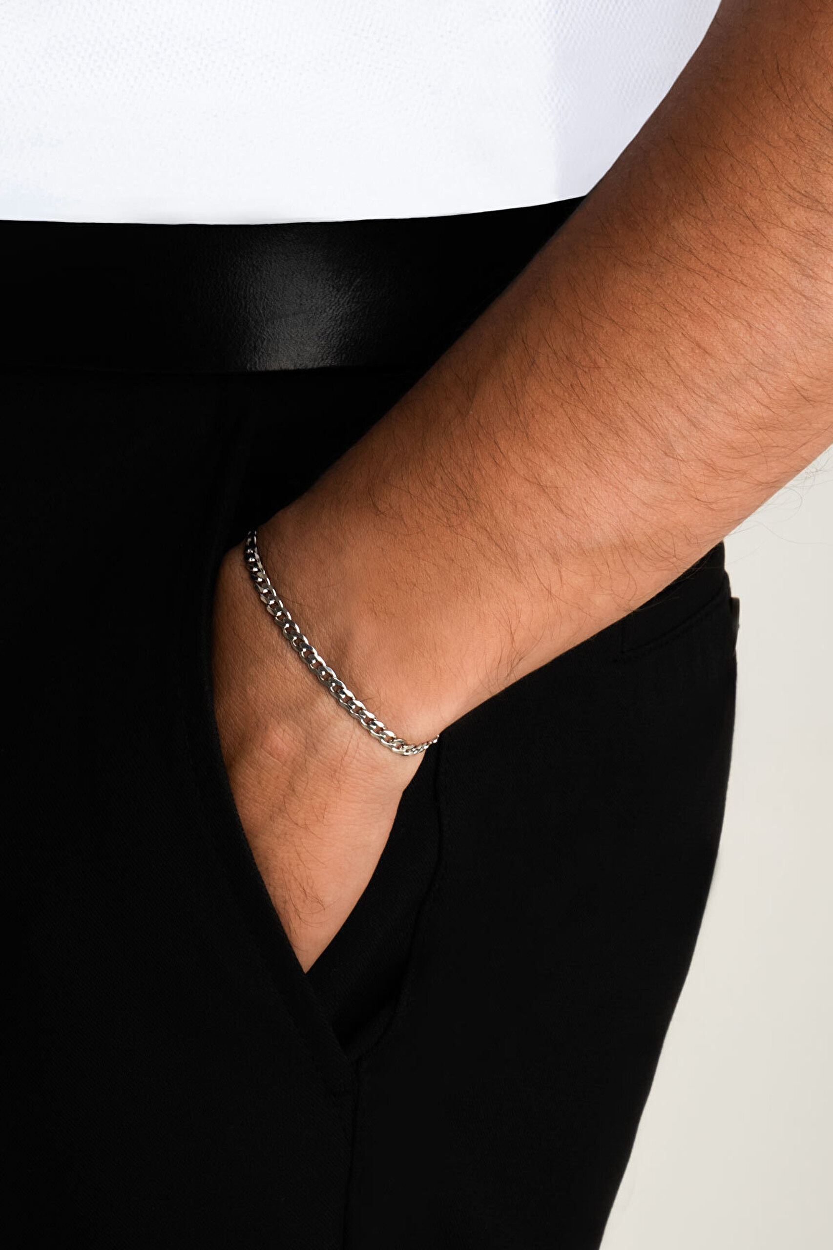 Perseus Gümüş Erkek Zincir Bileklik - 3