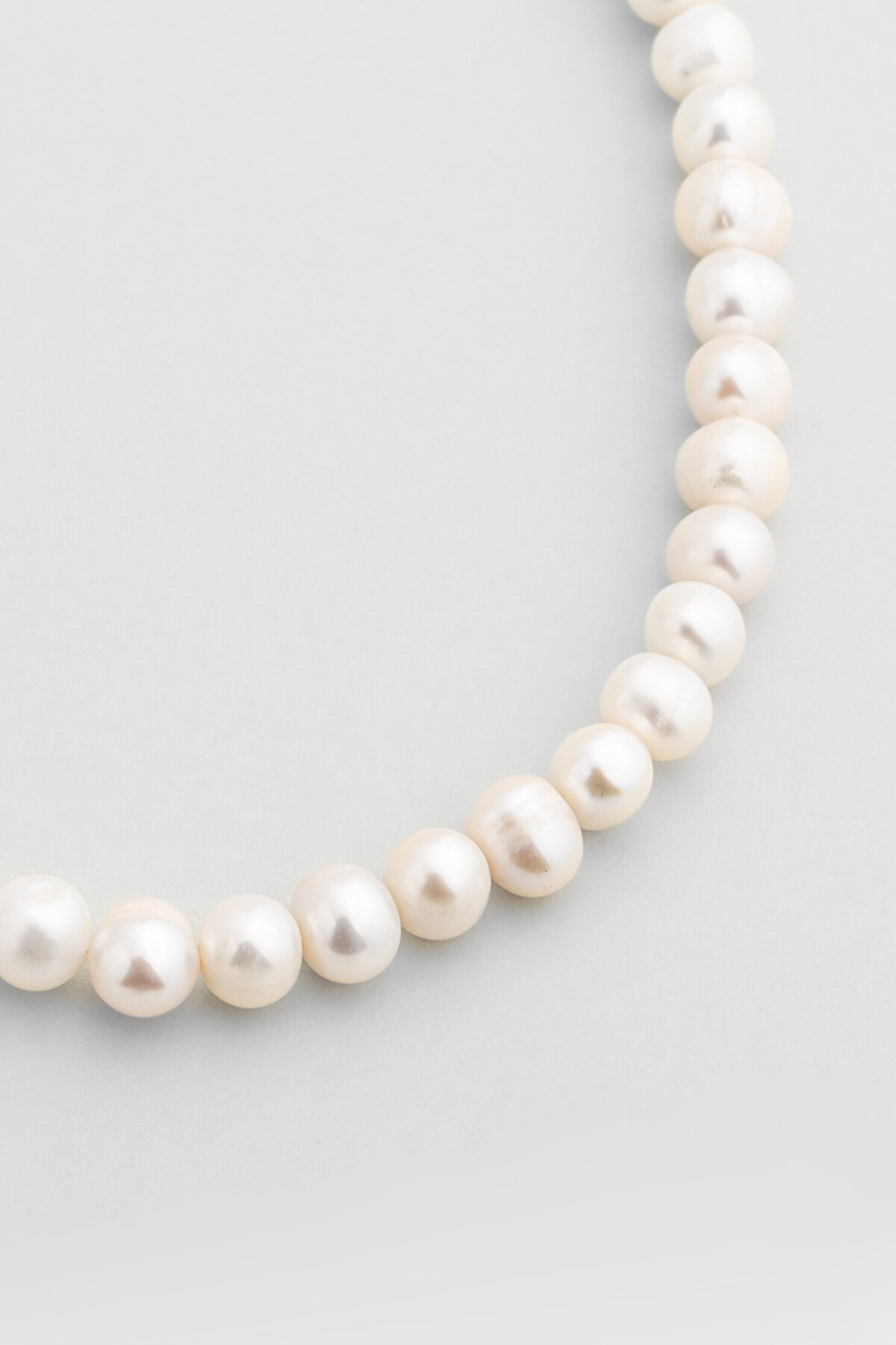 Luna İnci 18 Ayar Sarı Altın Kaplama 45 Cm Gümüş Kolye - 4