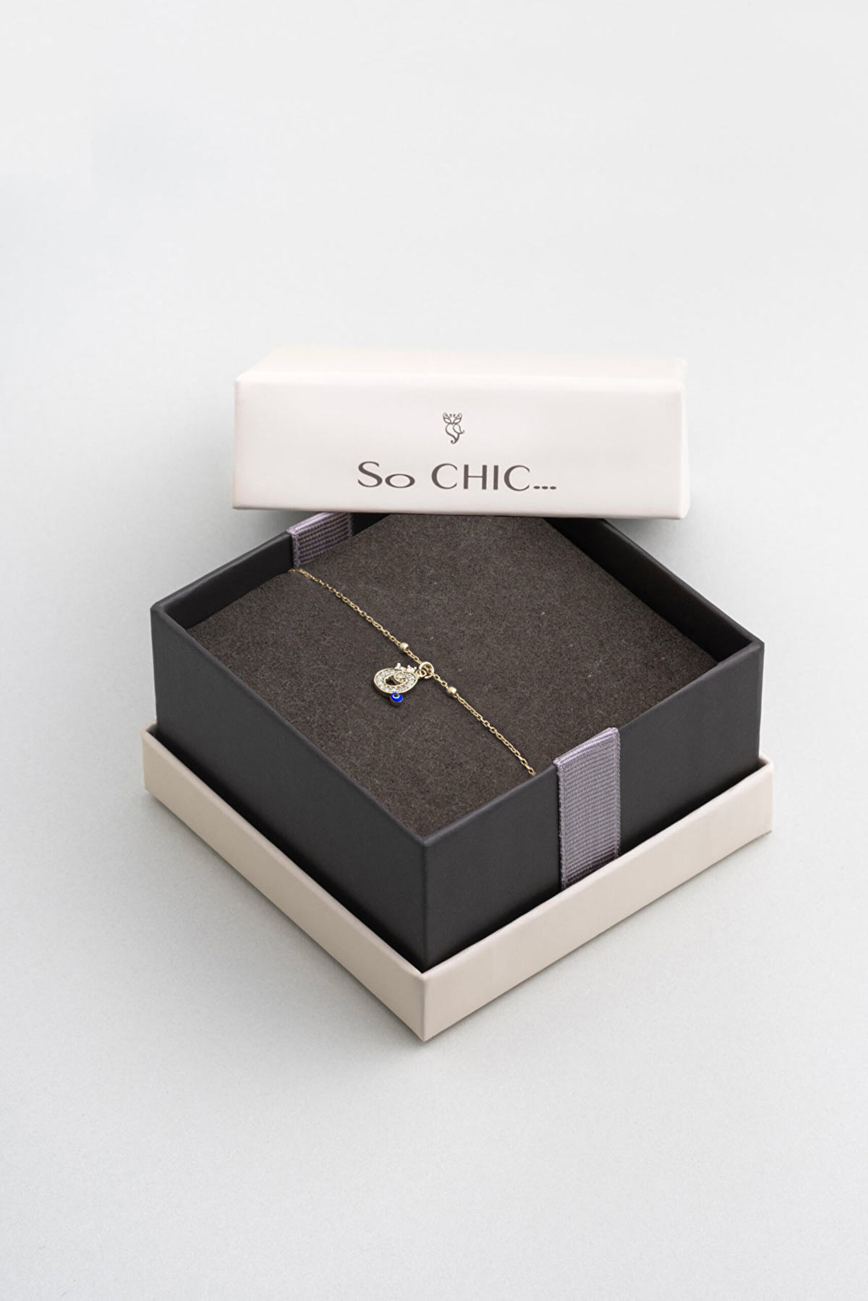 ⁠ Ö Harfi 18 Ayar Sarı Altın Kaplama 19 Cm Gümüş Nazar Bileklik_4}