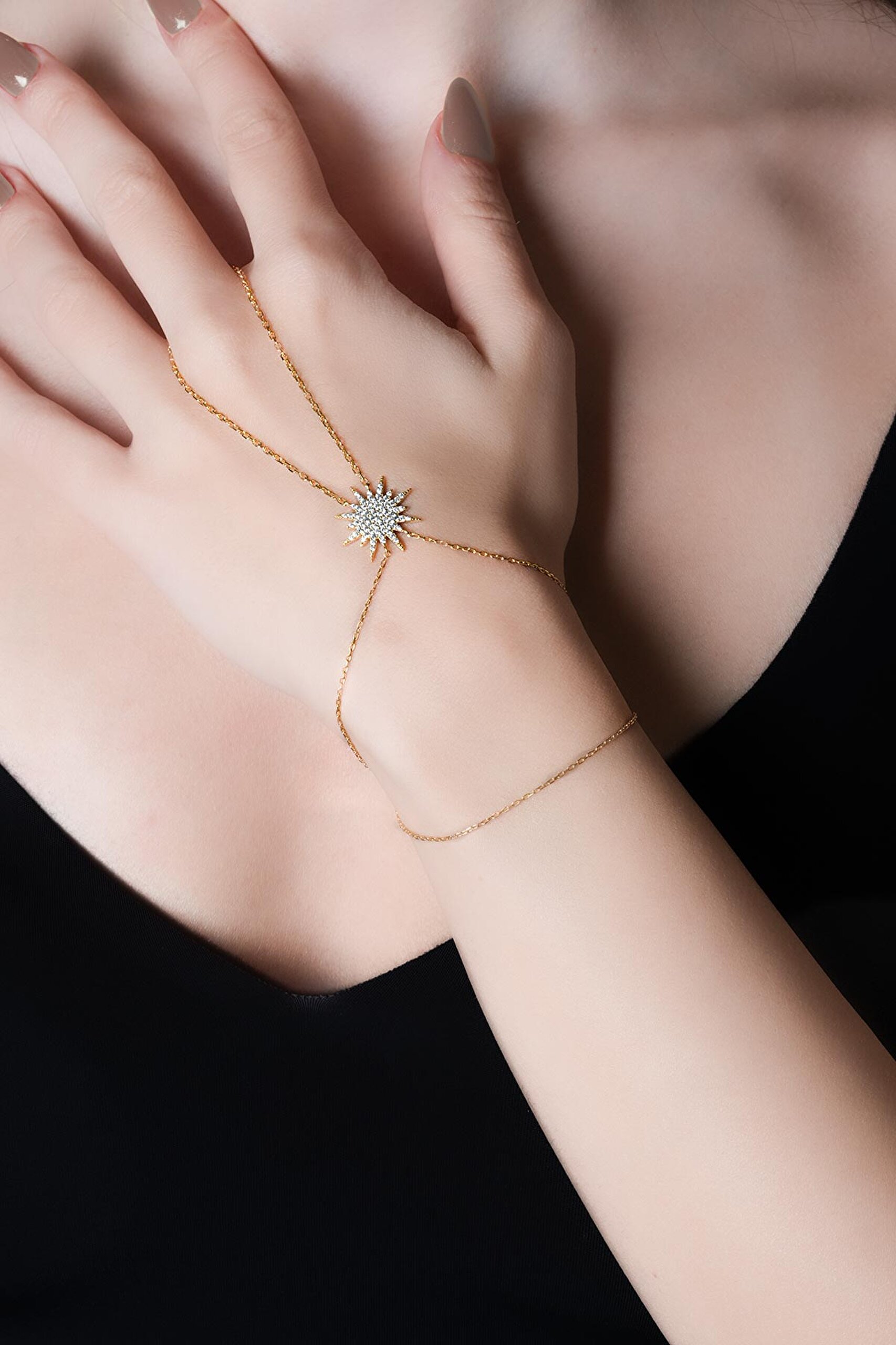 ⁠ Zühre Yıldızı 18 Ayar Sarı Altın Kaplama 36 Cm Gümüş Şahmeran_3}