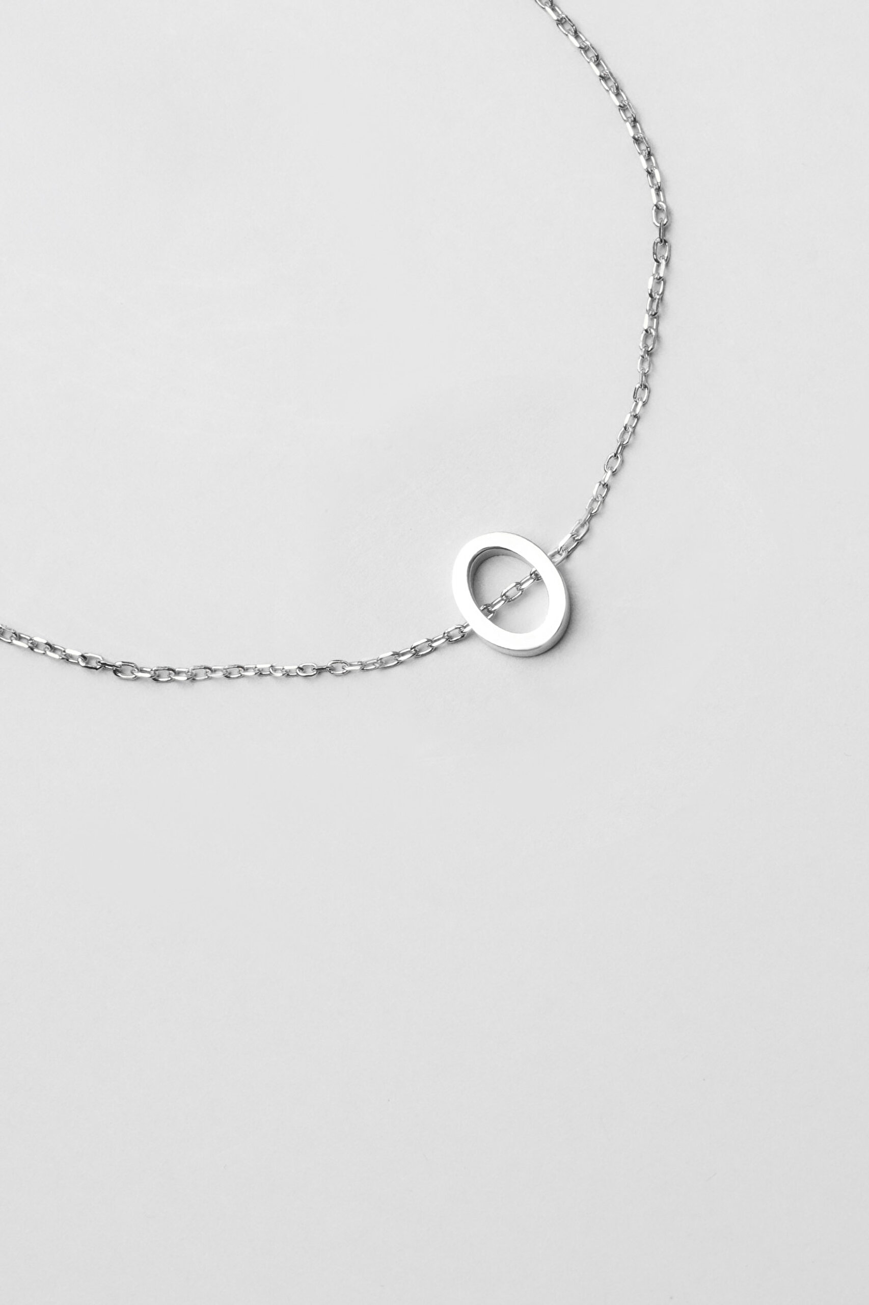 ⁠ My Story O Harfi 18 Ayar Beyaz Altın Kaplama 18 Cm Gümüş Bileklik_3}