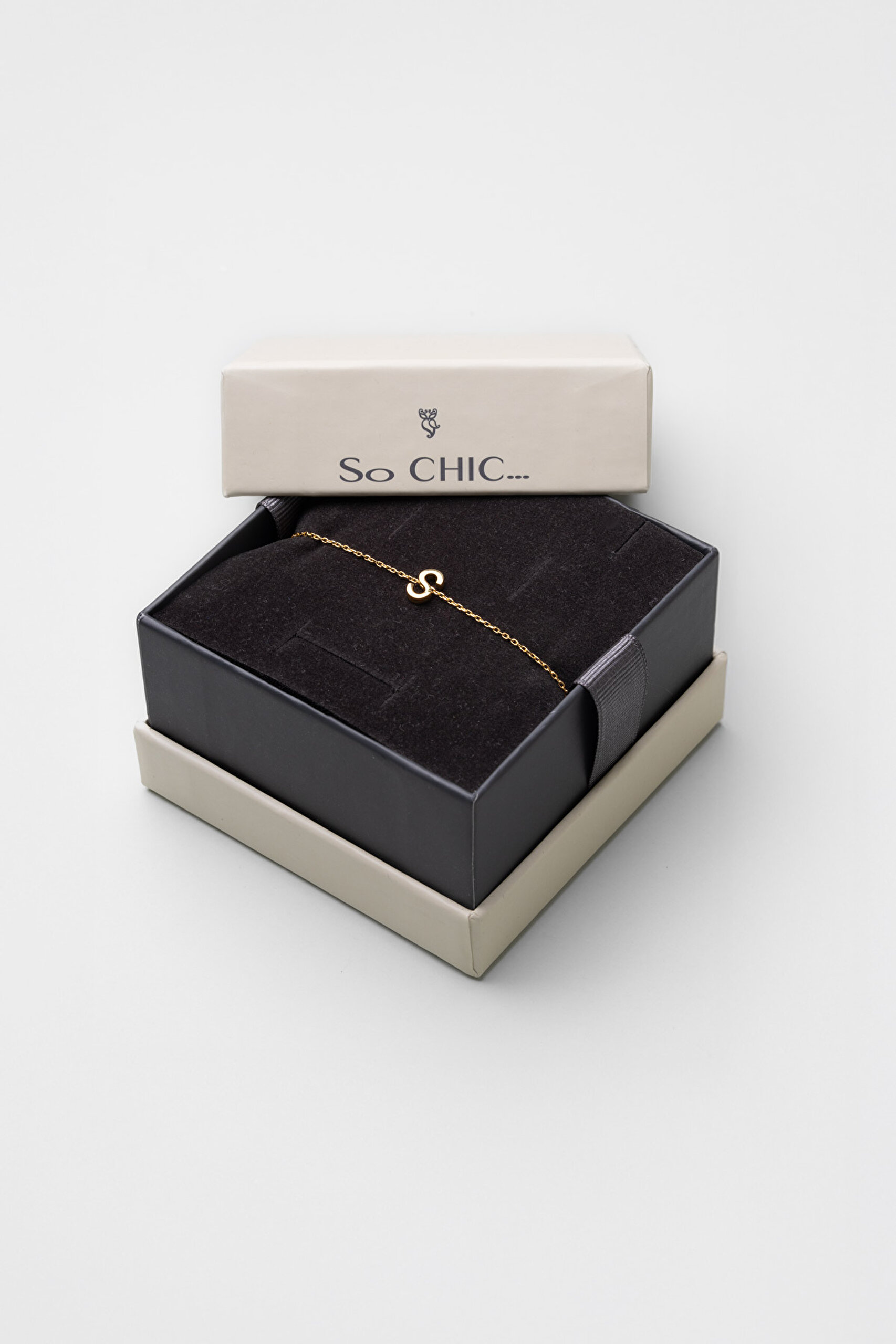 ⁠ My Story S Harfi 18 Ayar Sarı Altın Kaplama 18 Cm Gümüş Bileklik_4}