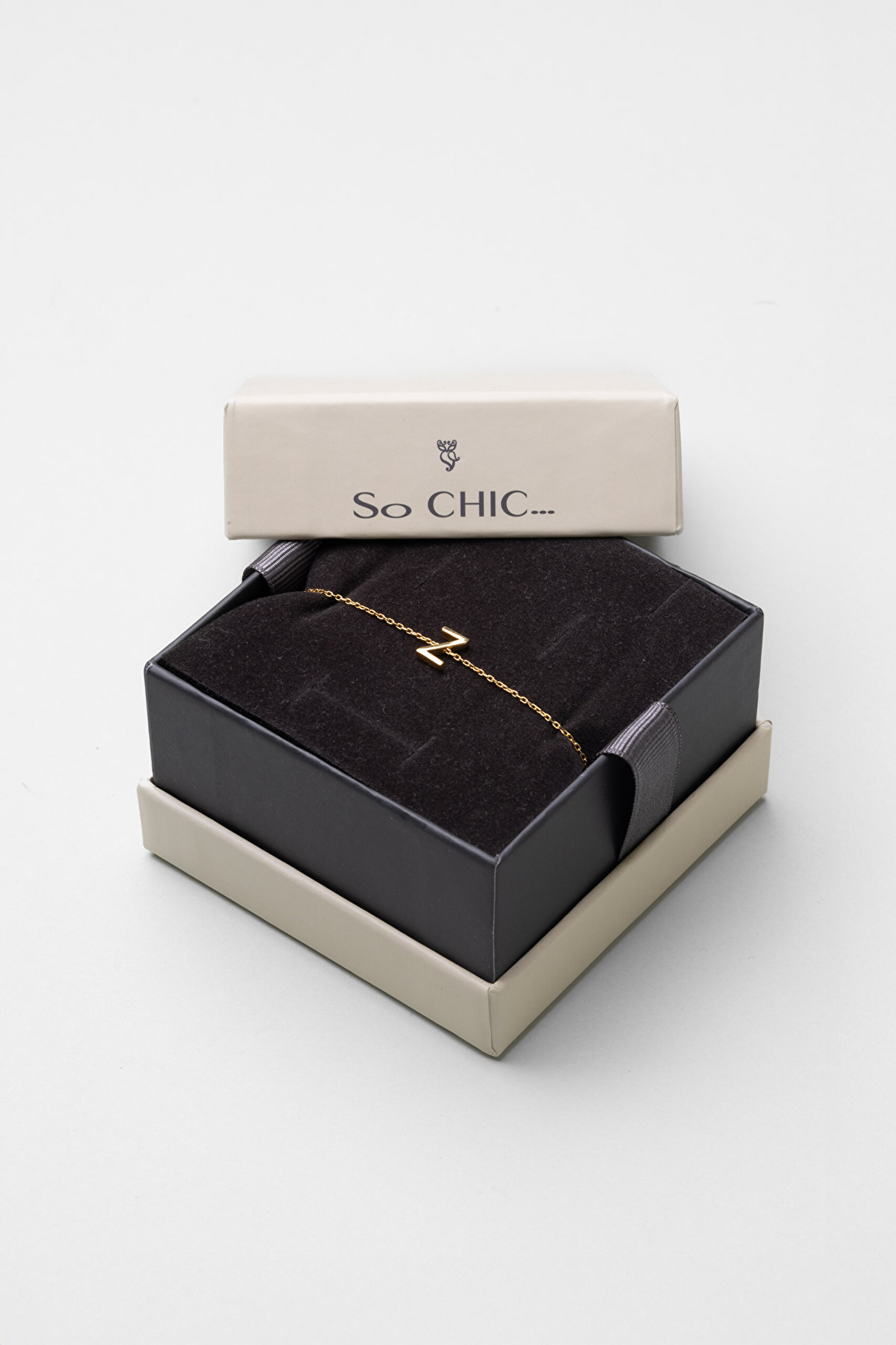 ⁠ My Story Z Harfi 18 Ayar Sarı Altın Kaplama 18 Cm Gümüş Bileklik_4}