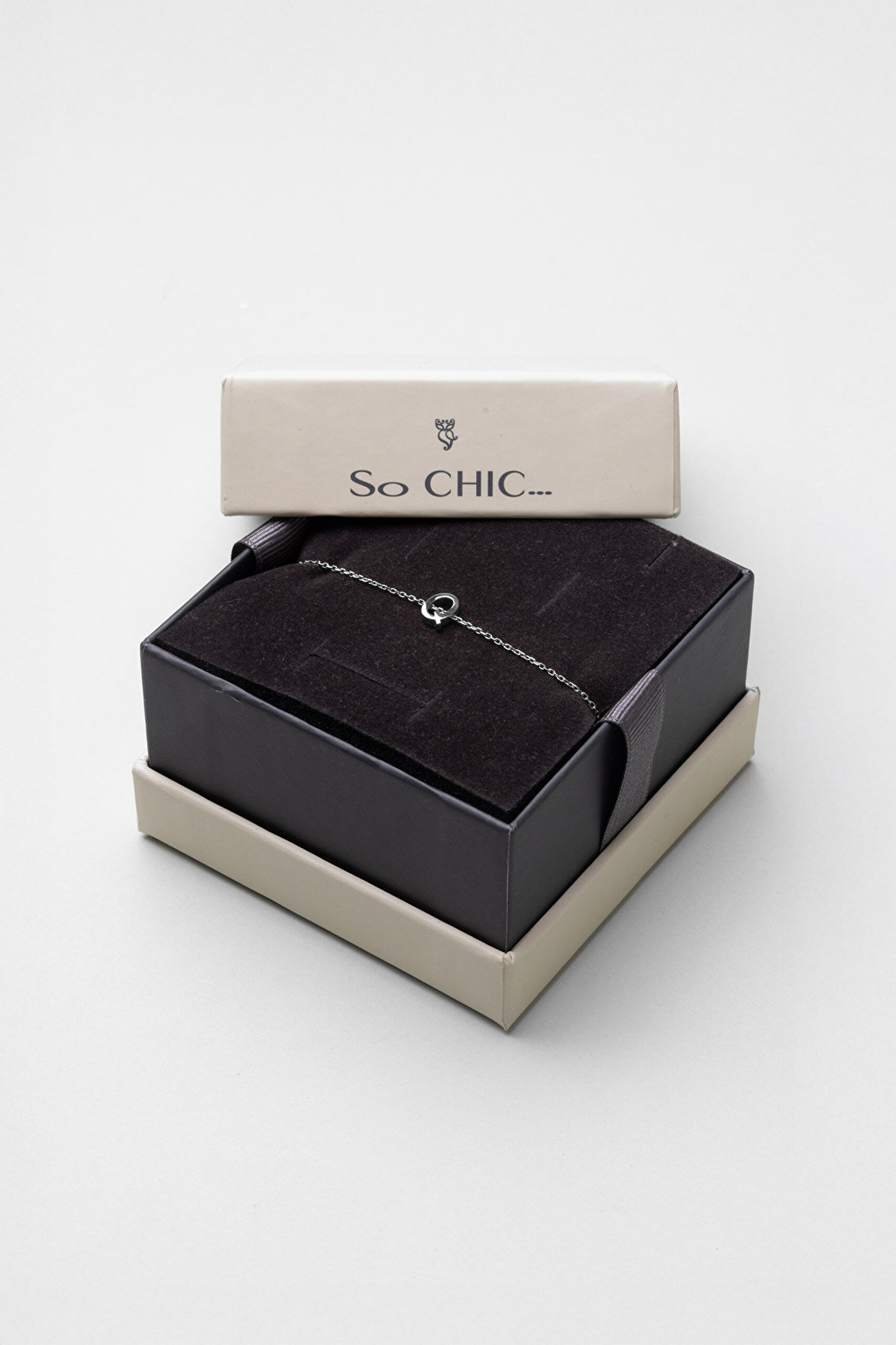 My Story Q Harfi 18 Ayar Beyaz Altın Kaplama 18 Cm Gümüş Bileklik - 4