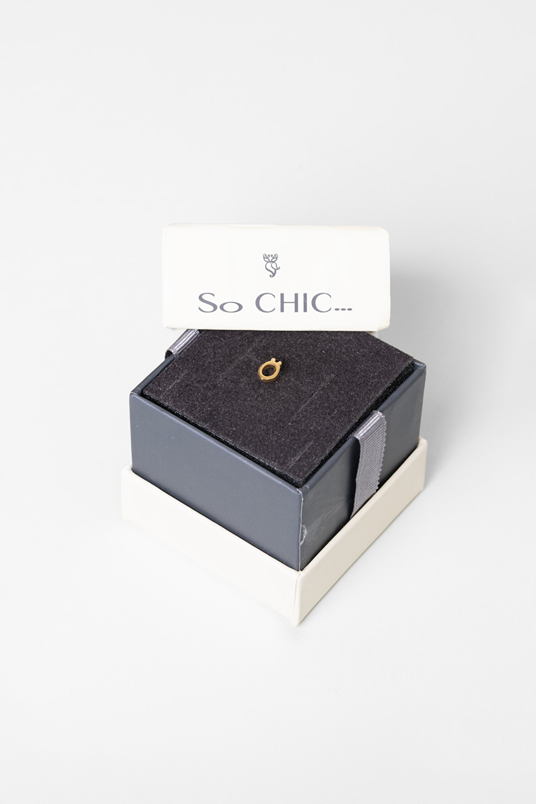 ⁠ My Story Ö Harfi 18 Ayar Sarı Altın Kaplama Gümüş Tek Küpe_3}