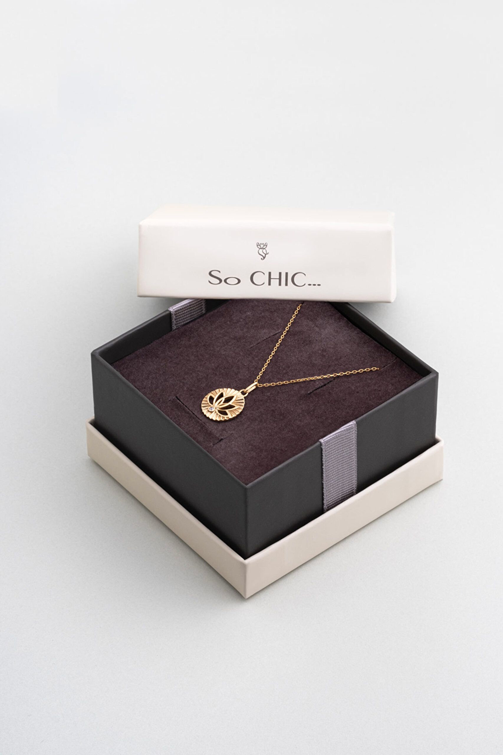 ⁠ Lotus Işığı 18 Ayar Sarı Altın Kaplama 46 Cm Gümüş Kolye_5}