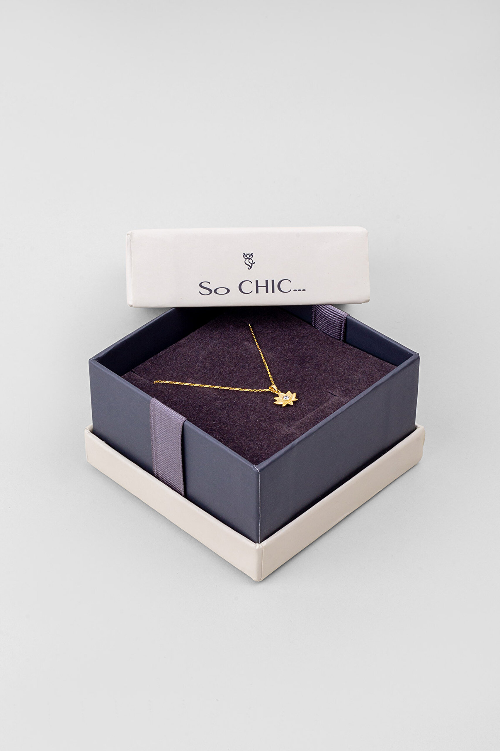 ⁠ Lotus Masalı 18 Ayar Sarı Altın Kaplama 43 Cm Gümüş Kolye_5}