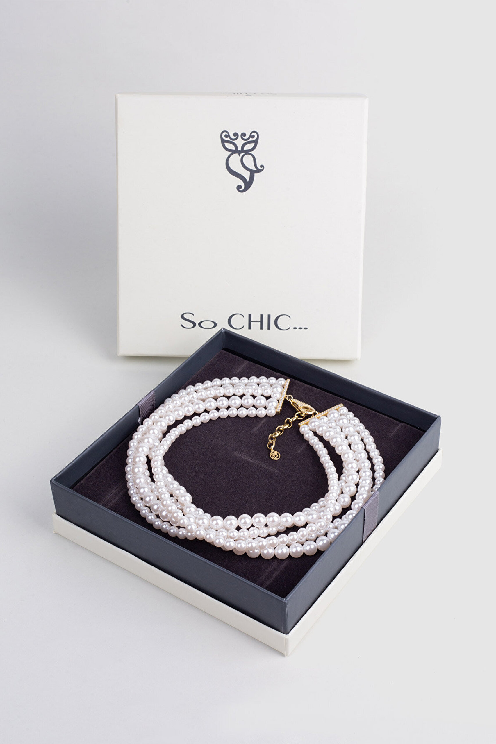 Barbara 18 Ayar Sarı Altın Kaplama 42 Cm Gümüş Choker Kolye - 5