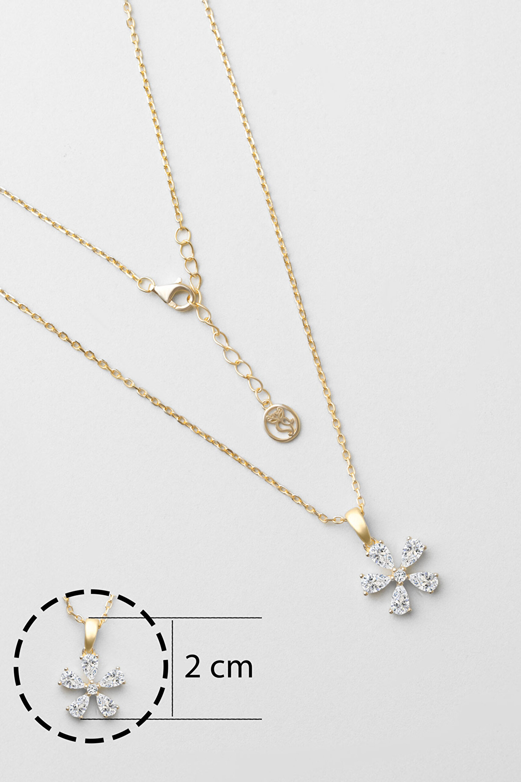 ⁠ Begonya 18 Ayar Sarı Altın Kaplama 45 Cm Gümüş Minimal Kolye_2}