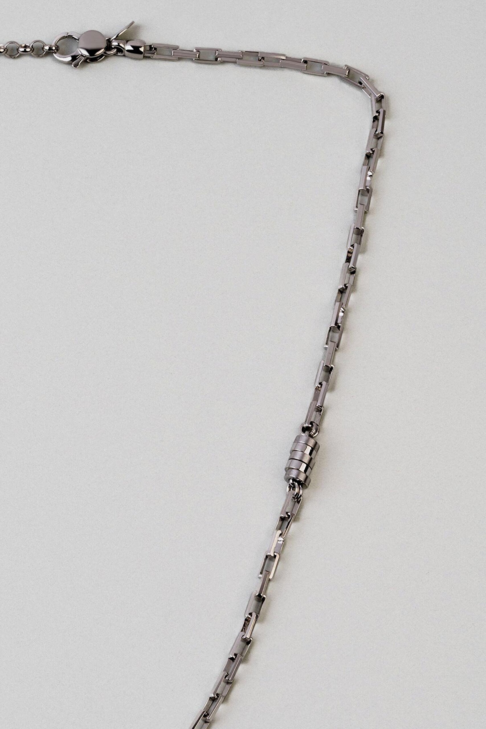 İtalyan 56 Cm Gümüş Erkek Zincir Kolye - 4