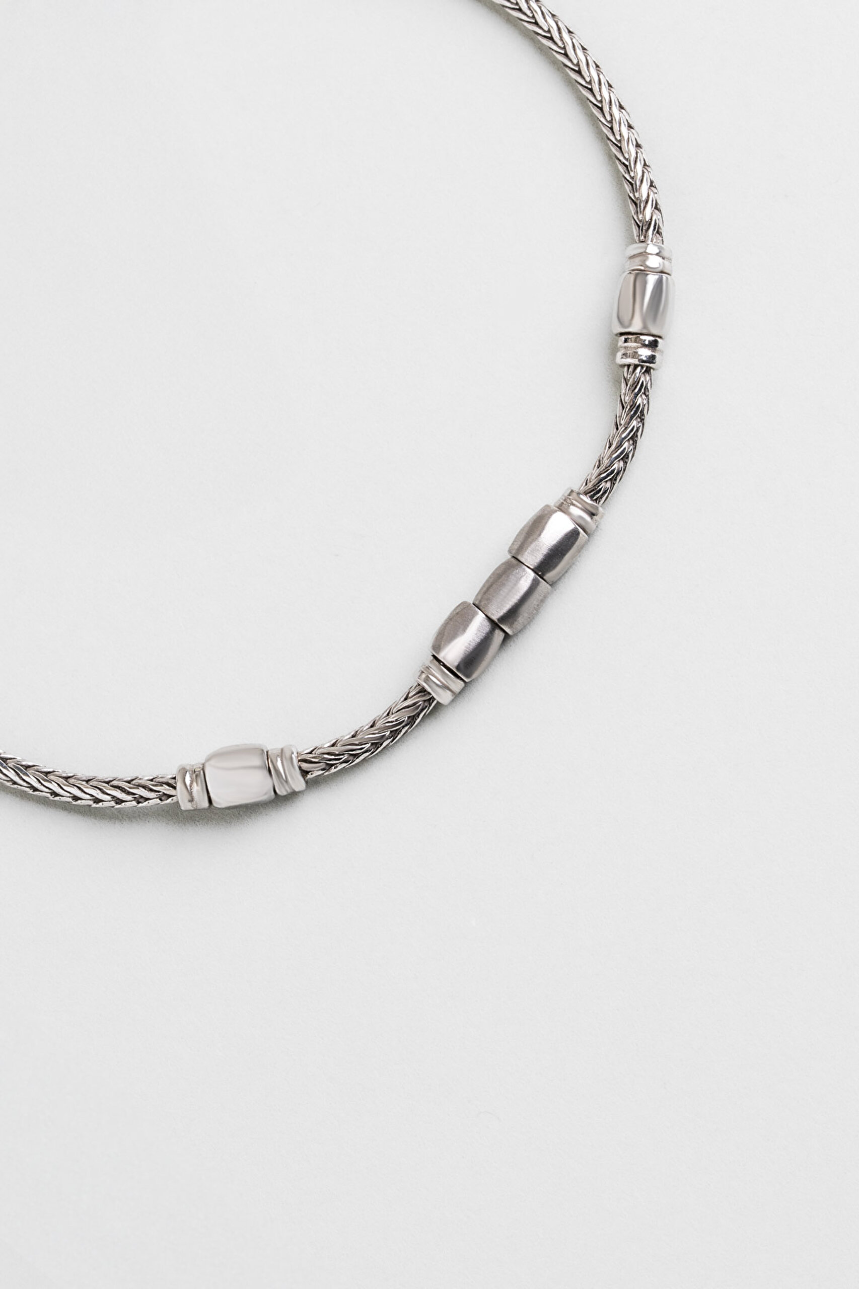 ⁠ Dareon İtalyan 22 Cm Gümüş Erkek Zincir Bileklik_4}