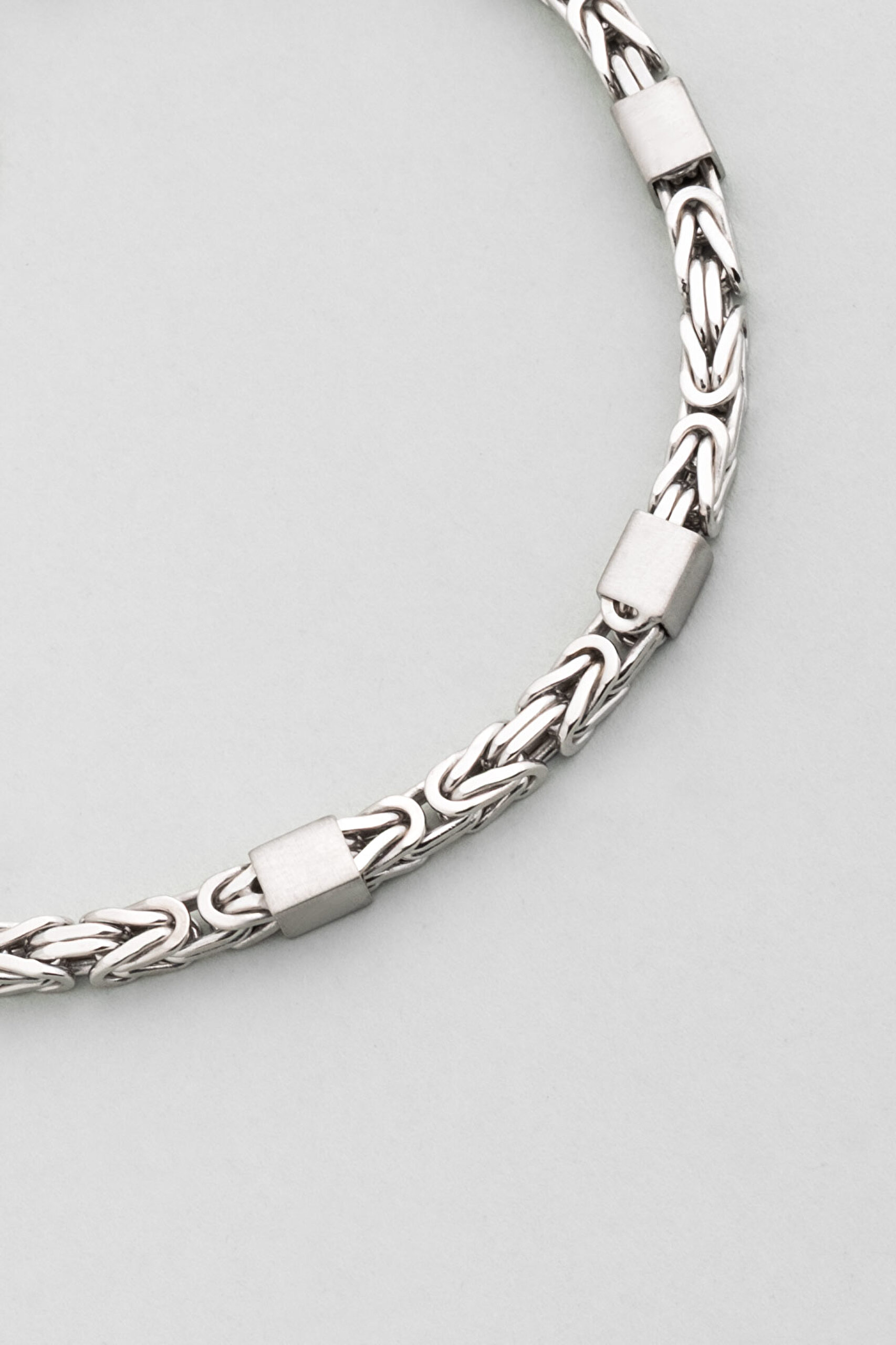 ⁠ Janus İtalyan Gümüş Erkek Zincir Bileklik_4}