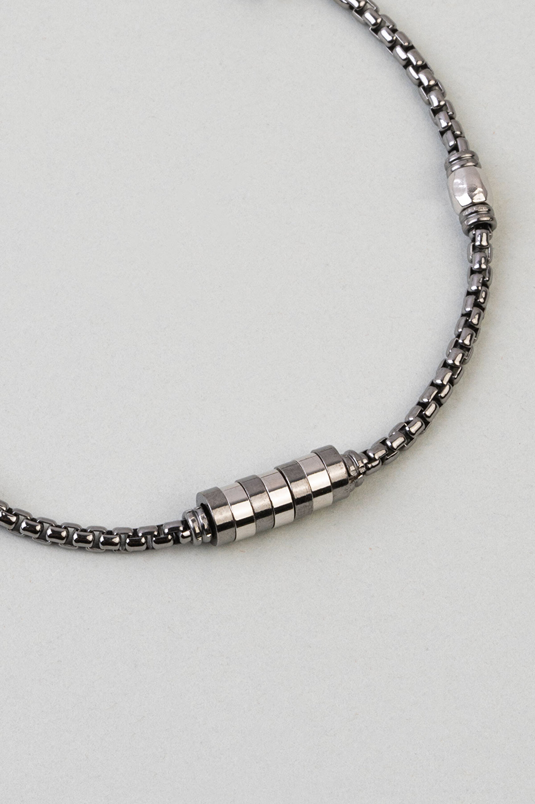 ⁠ İtalyan 21 Cm Gümüş Erkek Zincir Bileklik_2}