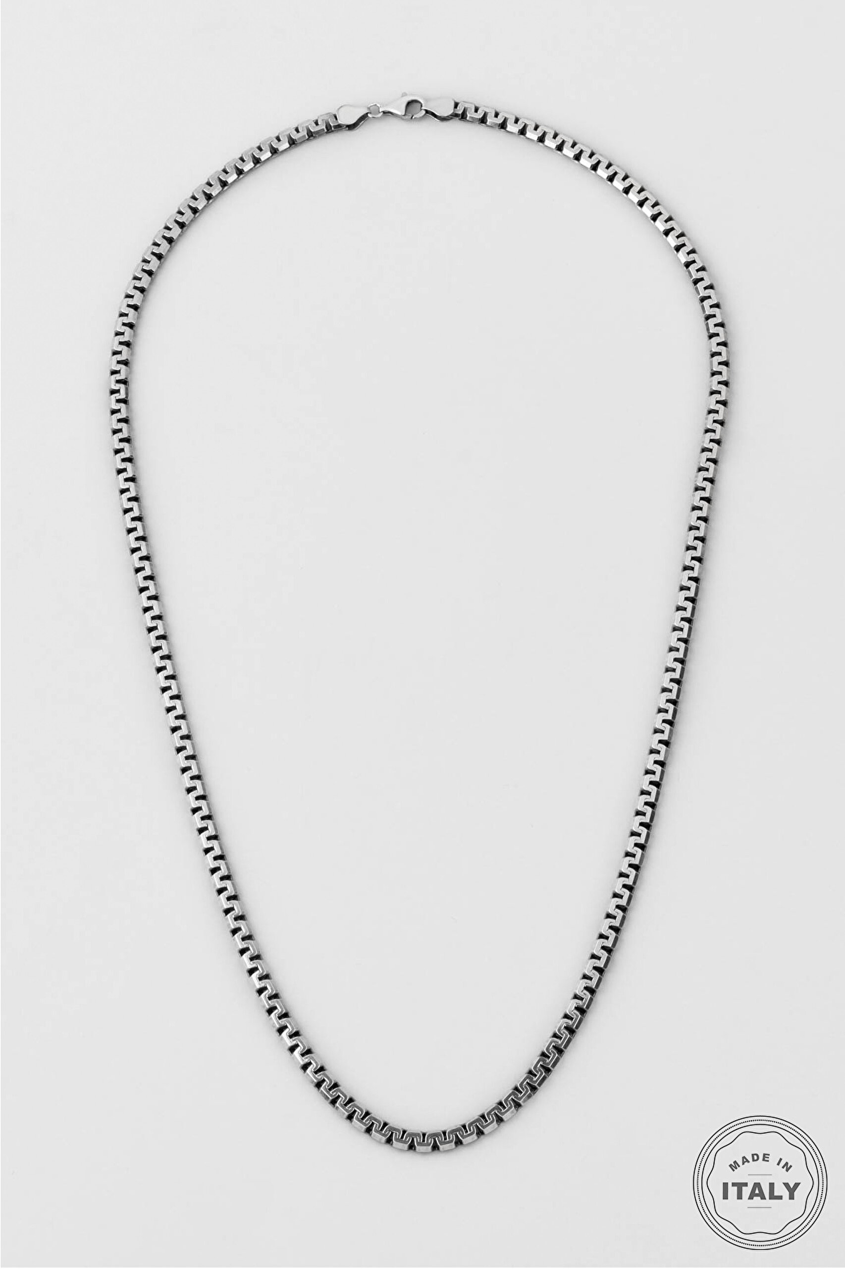 ⁠ İtalyan Magno 70 Cm Gümüş Erkek Kolye_0}