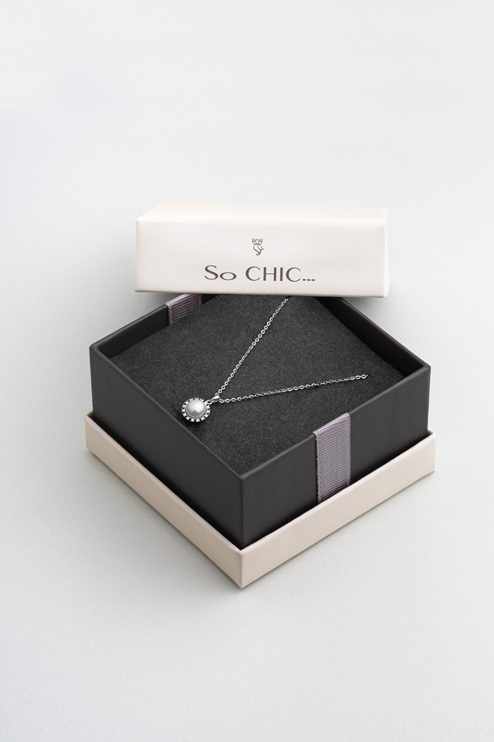 ⁠ Vintage İnci 18 Ayar Beyaz Altın Kaplama 45 Cm Gümüş Minimal Kolye_5}