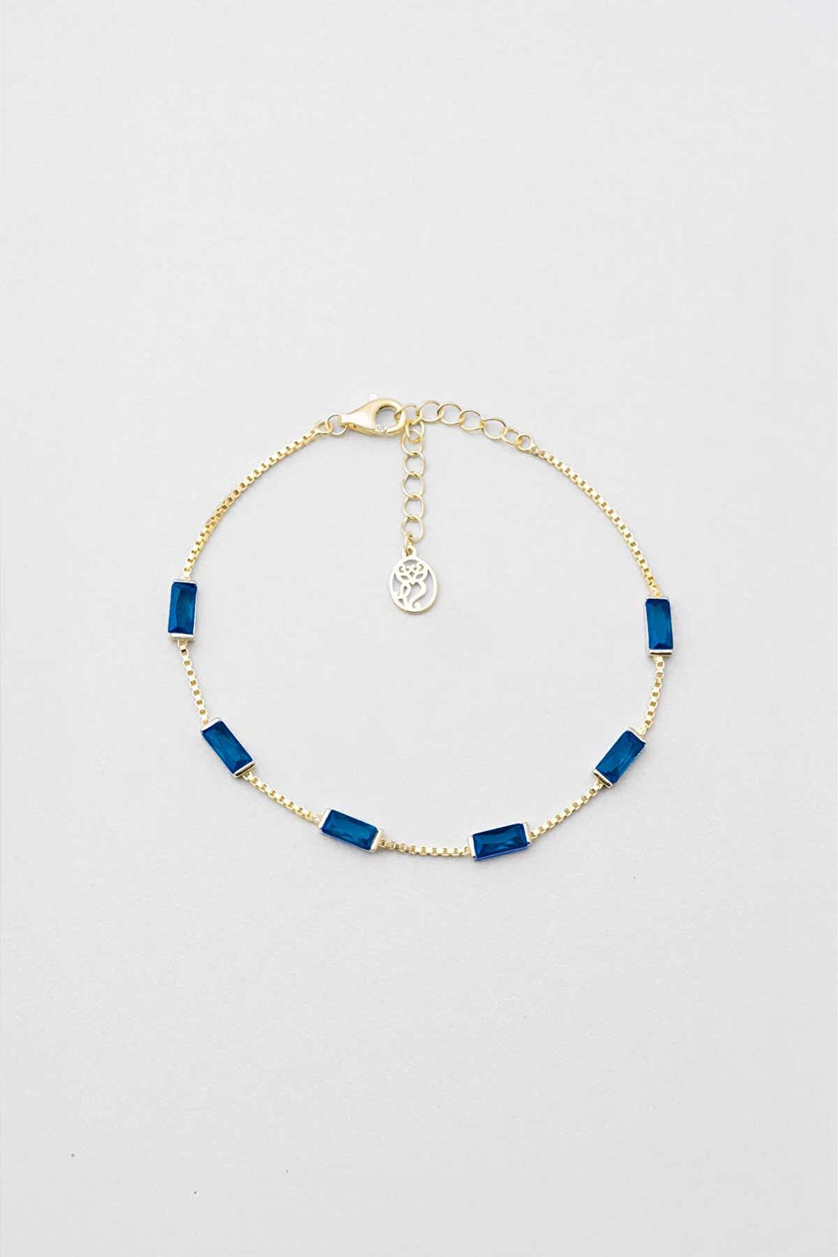 ⁠ Berrak Güzellik 18 Ayar Sarı Altın Kaplama Gümüş Bileklik_0}