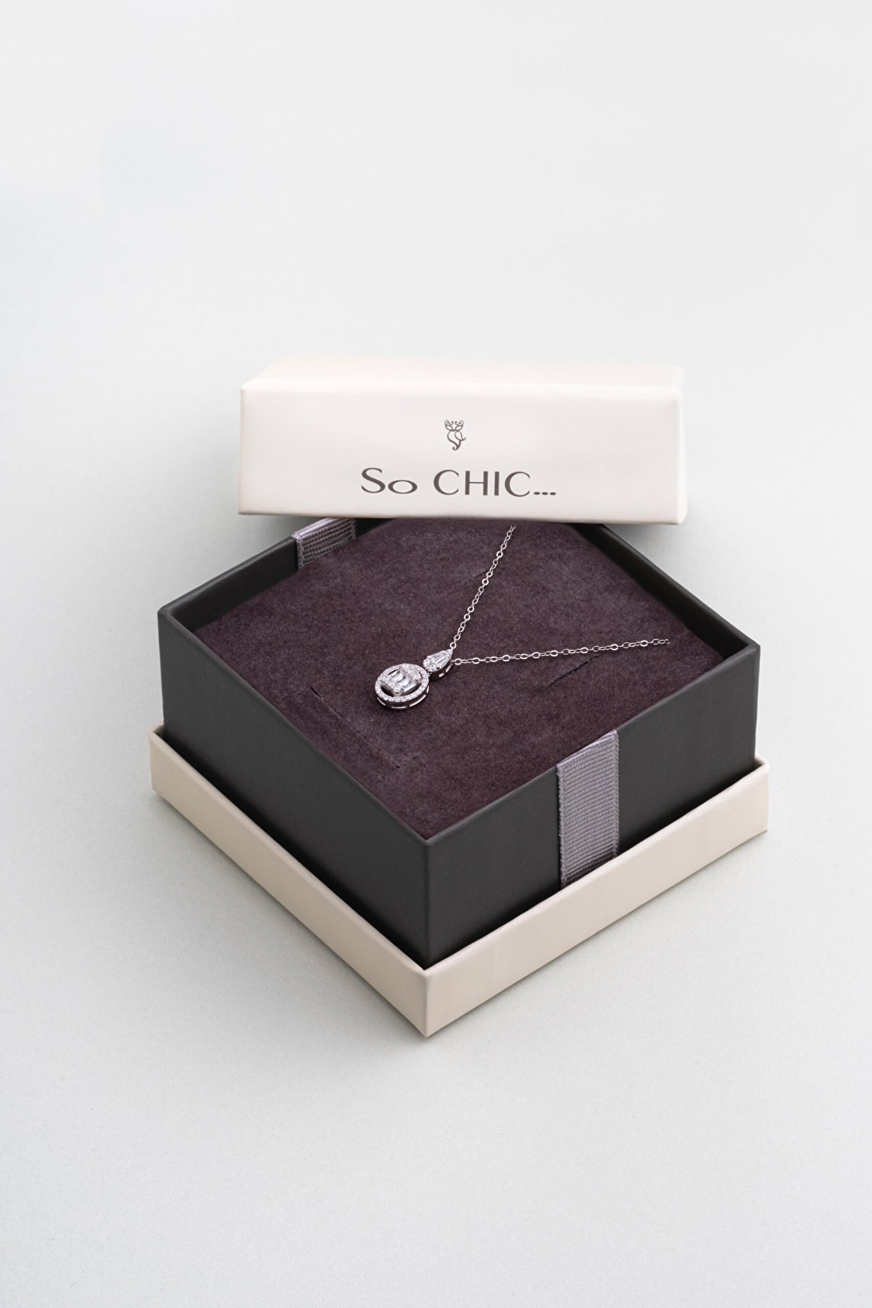 ⁠ Parlak Baget 18 Ayar Beyaz Altın Kaplama 45 Cm Gümüş Minimal Kolye_4}