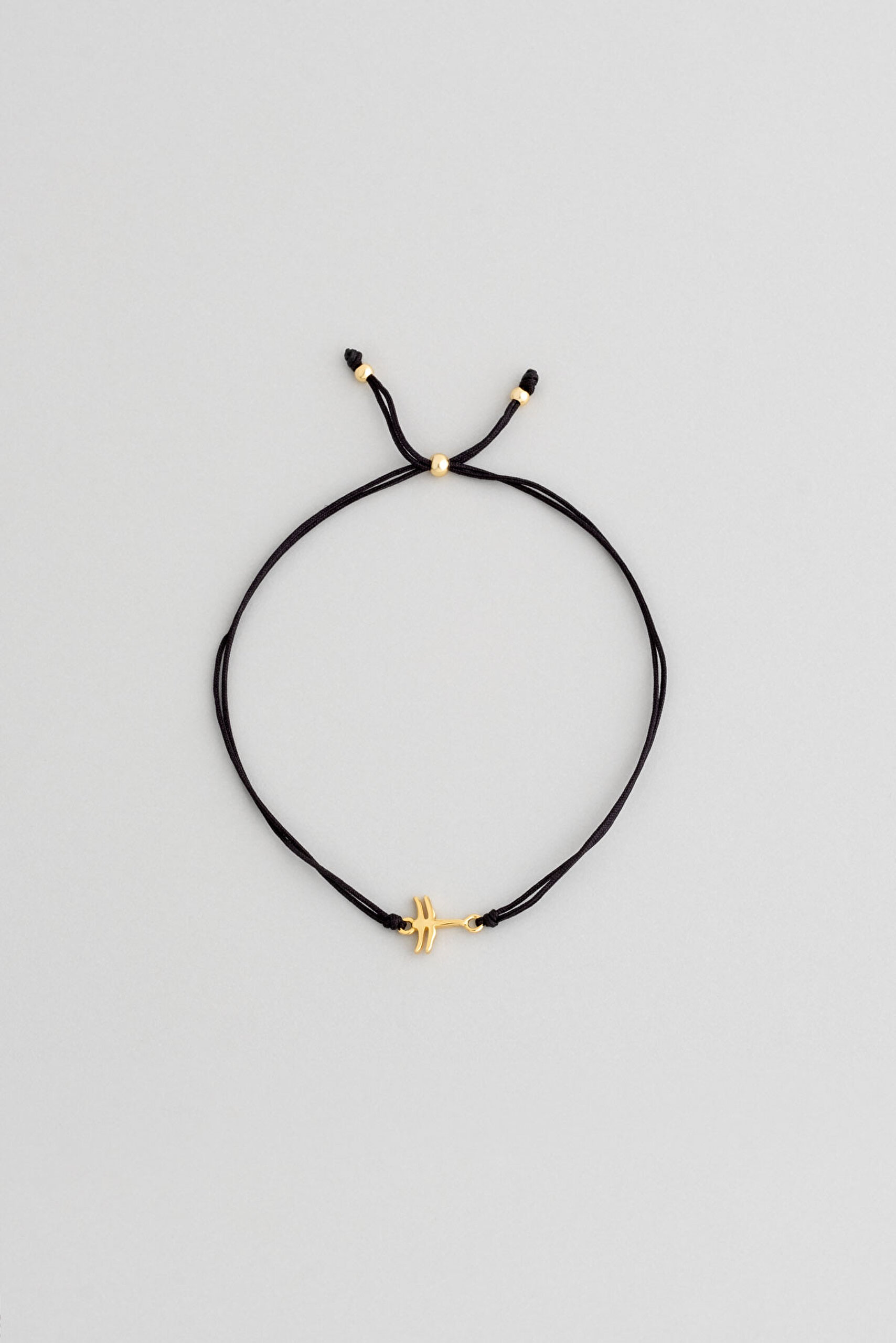 ⁠ Minimal Stil 18 Ayar Sarı Altın Kaplama Ayarlanabilir Gümüş Bileklik_0}