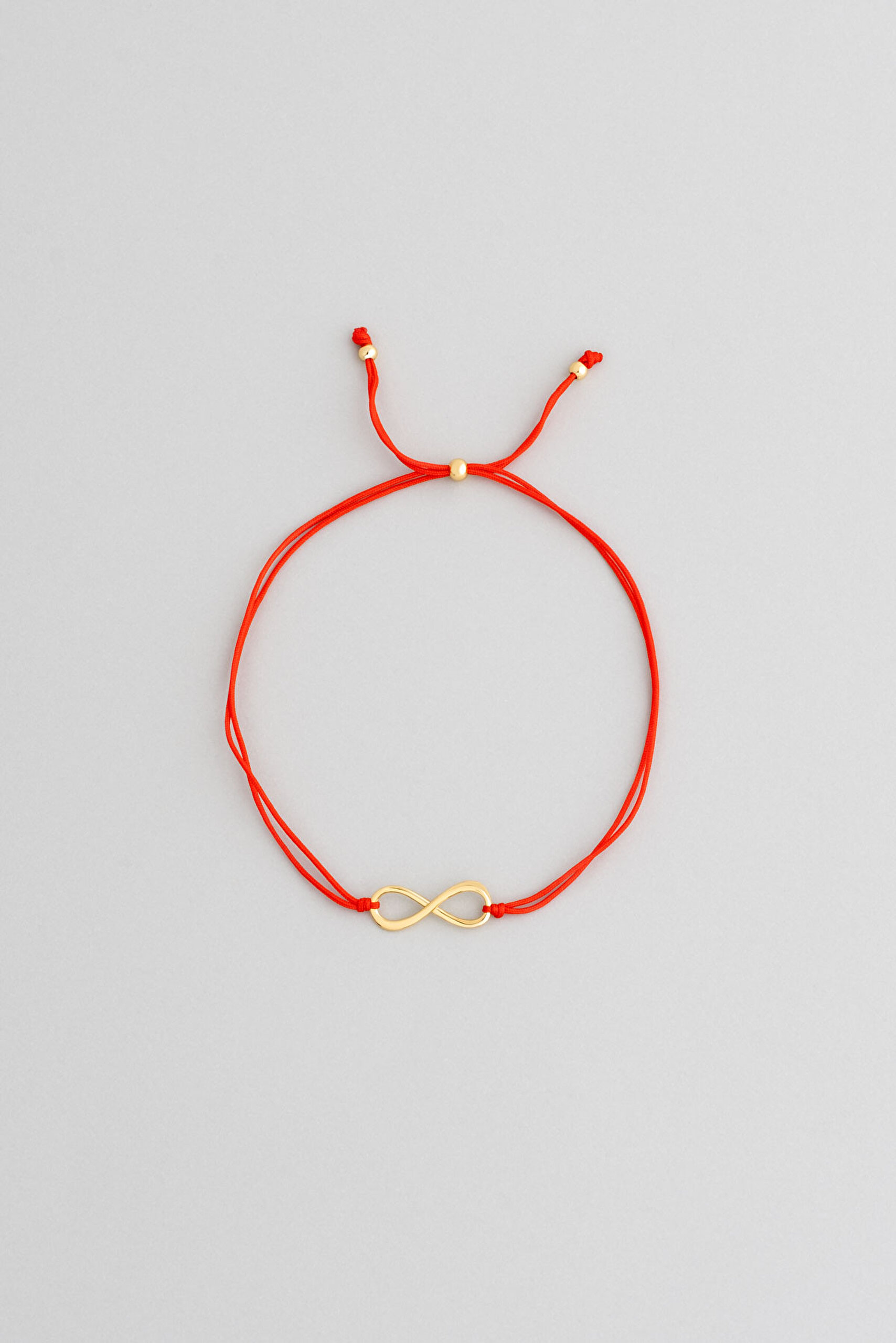 Sonsuzluk 18 Ayar Sarı Altın Kaplama Ayarlanabilir Gümüş Arkadaşlık Bilekliği