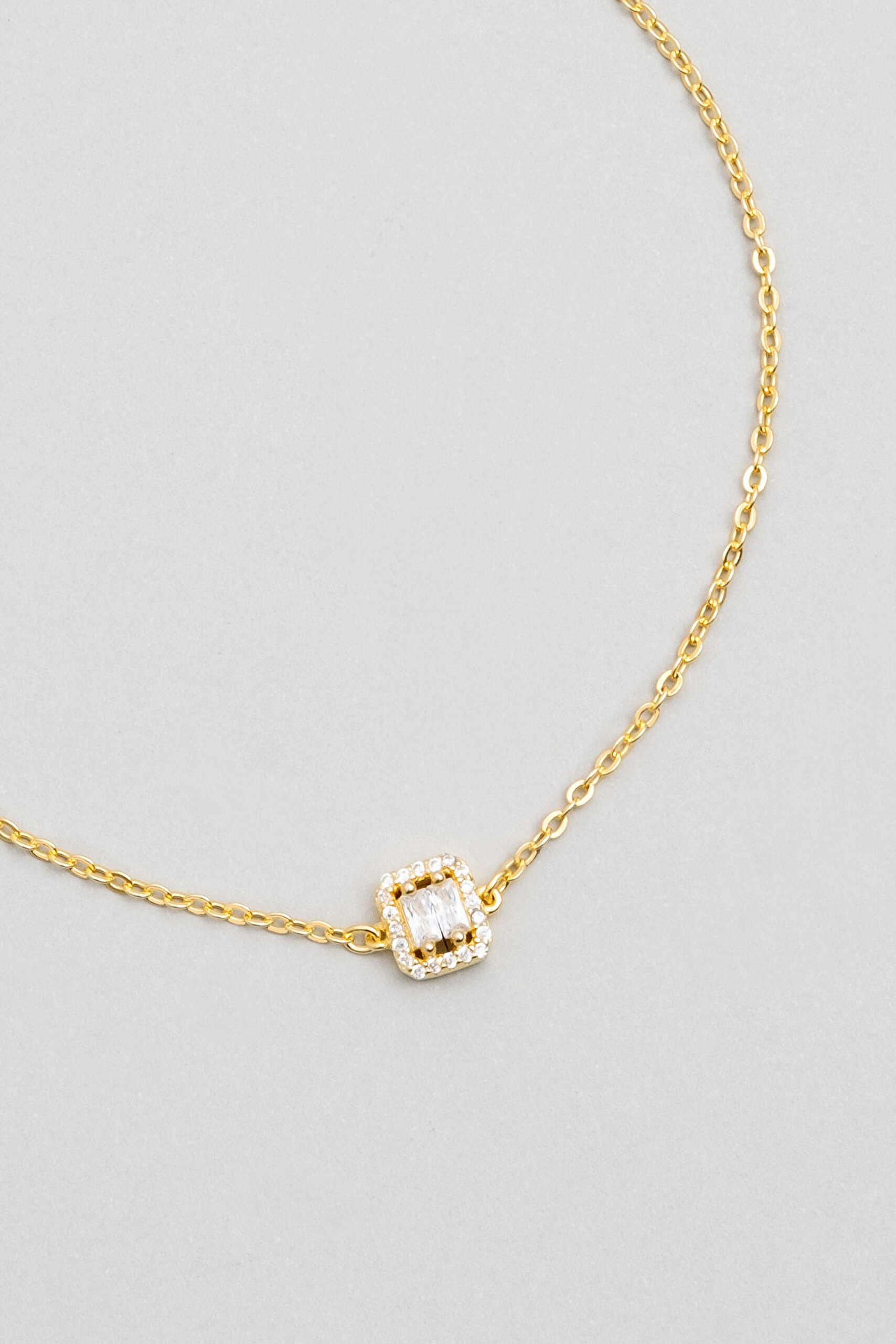 ⁠ Işıltılı Güzellik 18 Ayar Sarı Altın Kaplama 19 Cm Gümüş Baget Bileklik_1}