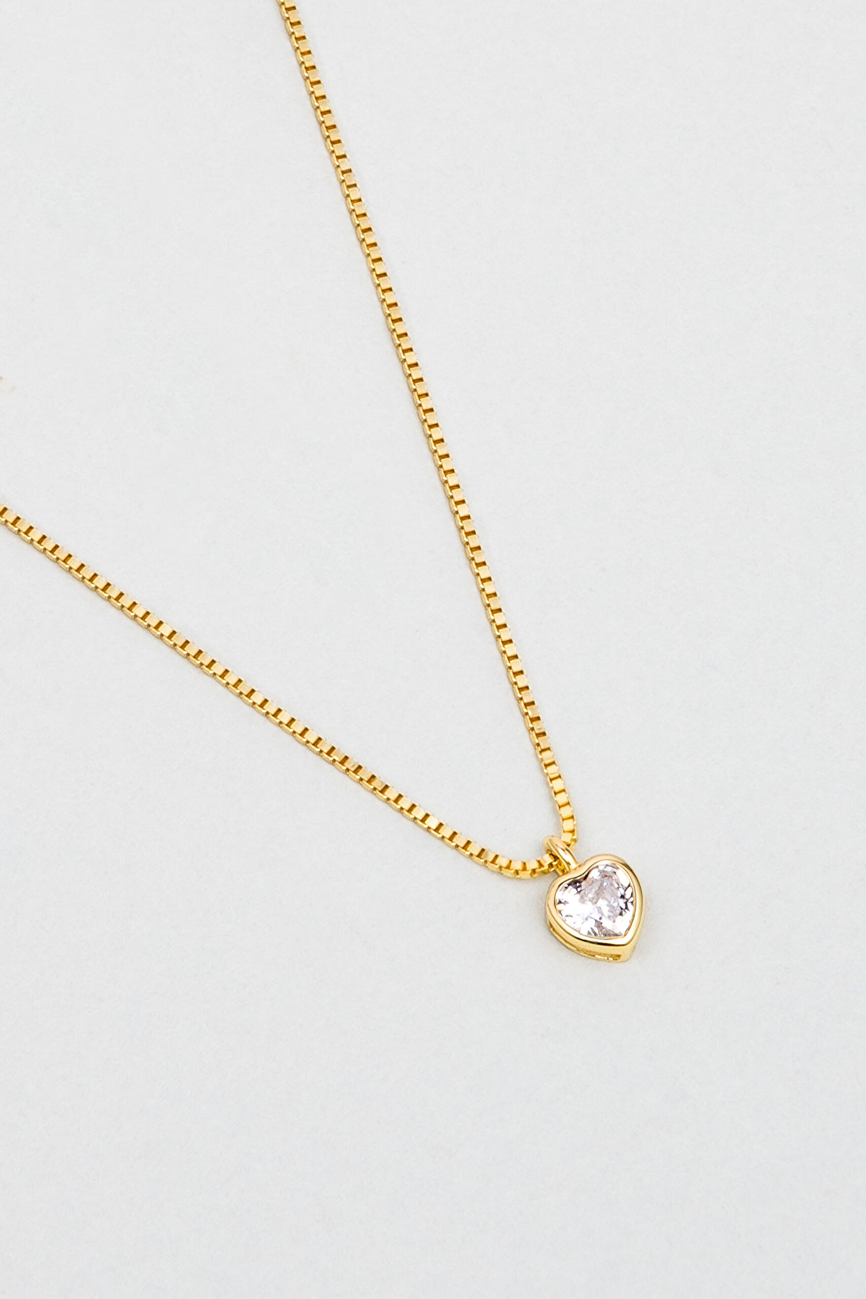 ⁠ Romantik Aşk 18 Ayar Sarı Altın Kaplama 43 Cm Gümüş Kalp Kolye_4}