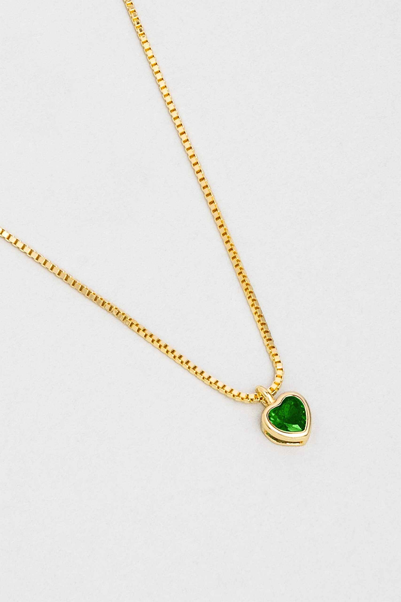 ⁠ Romantik Aşk 18 Ayar Sarı Altın Kaplama 43 Cm Gümüş Kalp Kolye_4}