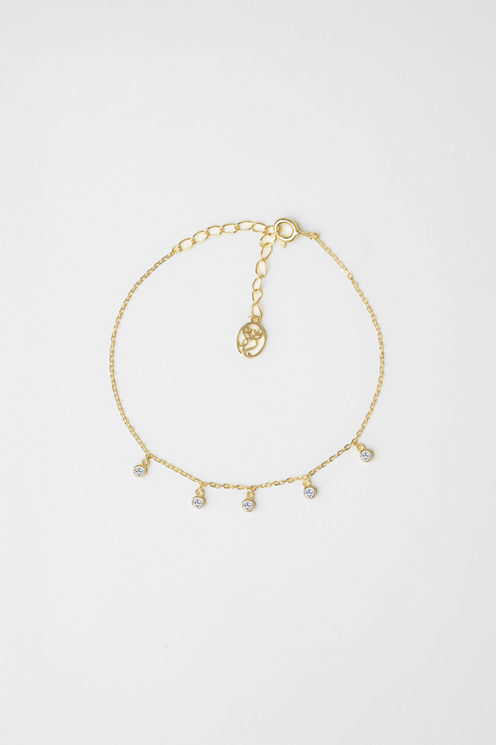 ⁠ Minimal 18 Ayar Sarı Altın Kaplama 18 Cm Gümüş Bileklik_0}