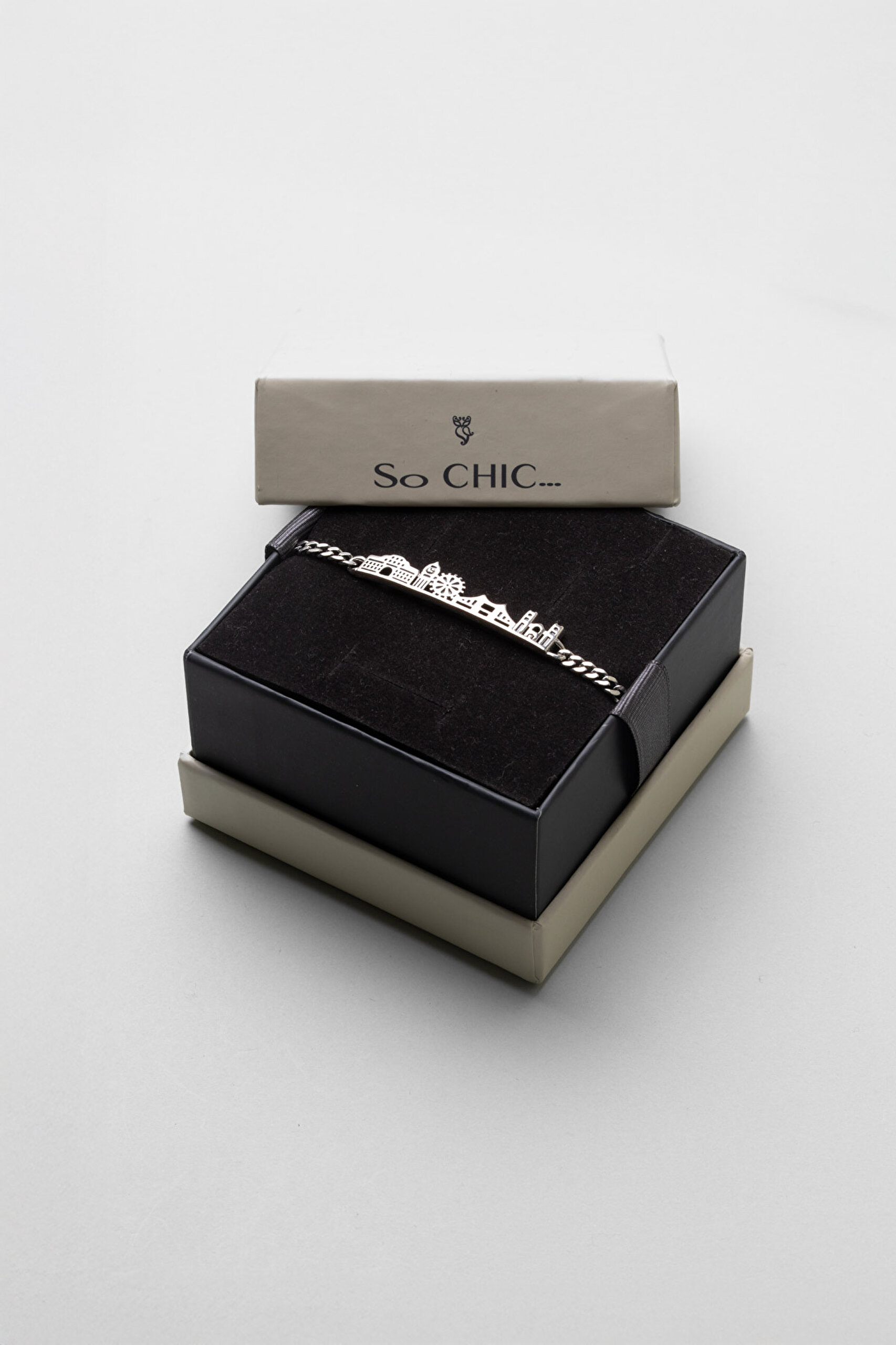 ⁠ London Skyline 21 Cm Gümüş Erkek Bileklik_5}