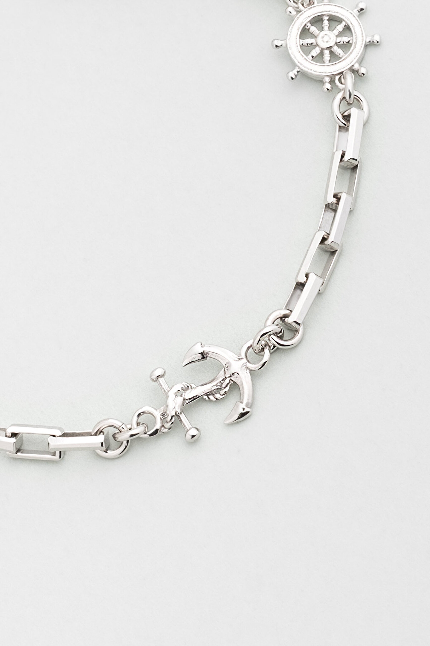 ⁠ Triton İtalyan 21 Cm Gümüş Erkek Zincir Bileklik_4}