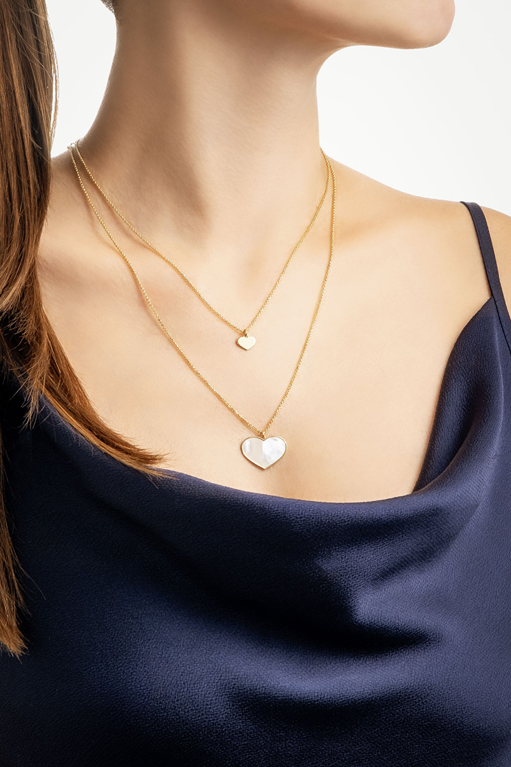 ⁠ İtalyan Aşkı 18 Ayar Sarı Altın Kaplama 45 Cm Gümüş Kolye_2}