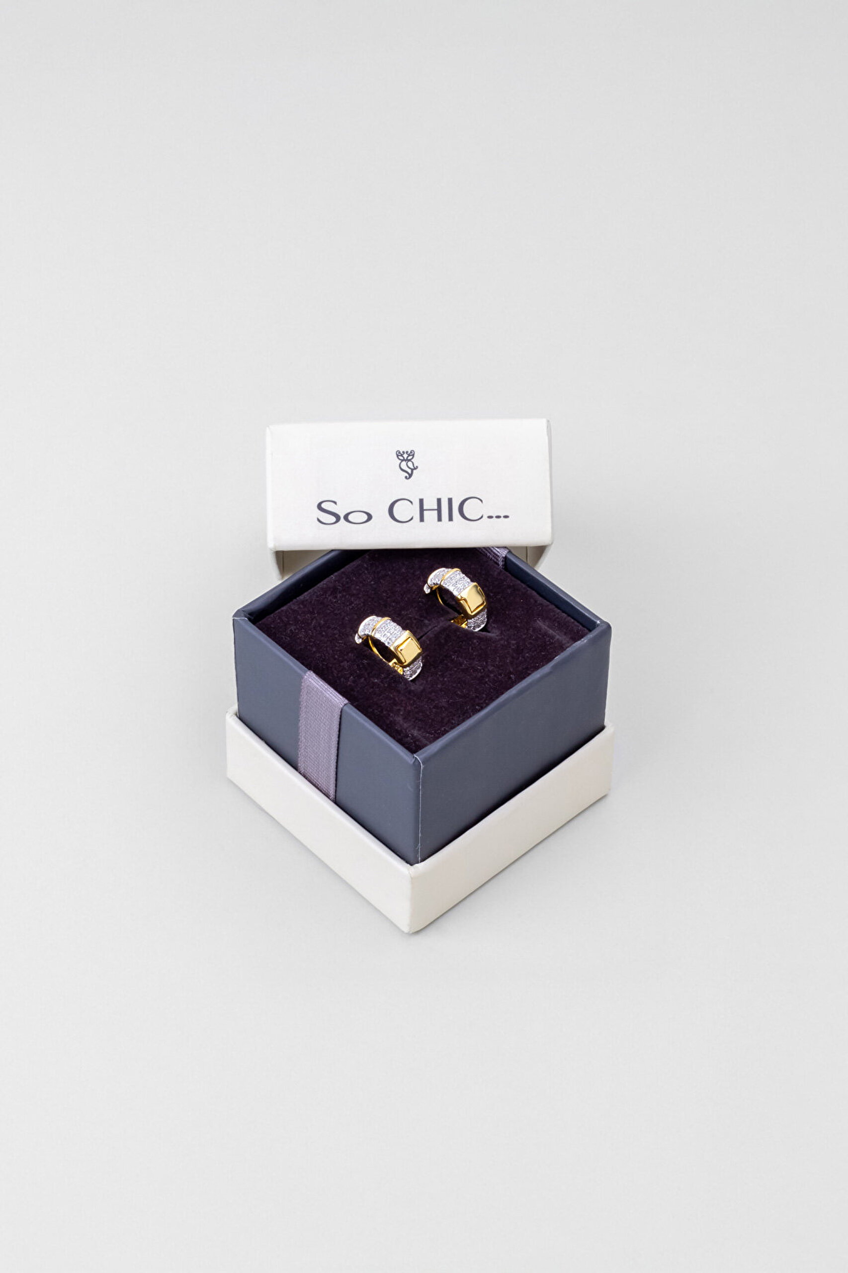 Minimalist 18 Ayar Sarı Altın Kaplama Gümüş Halka Küpe - 4