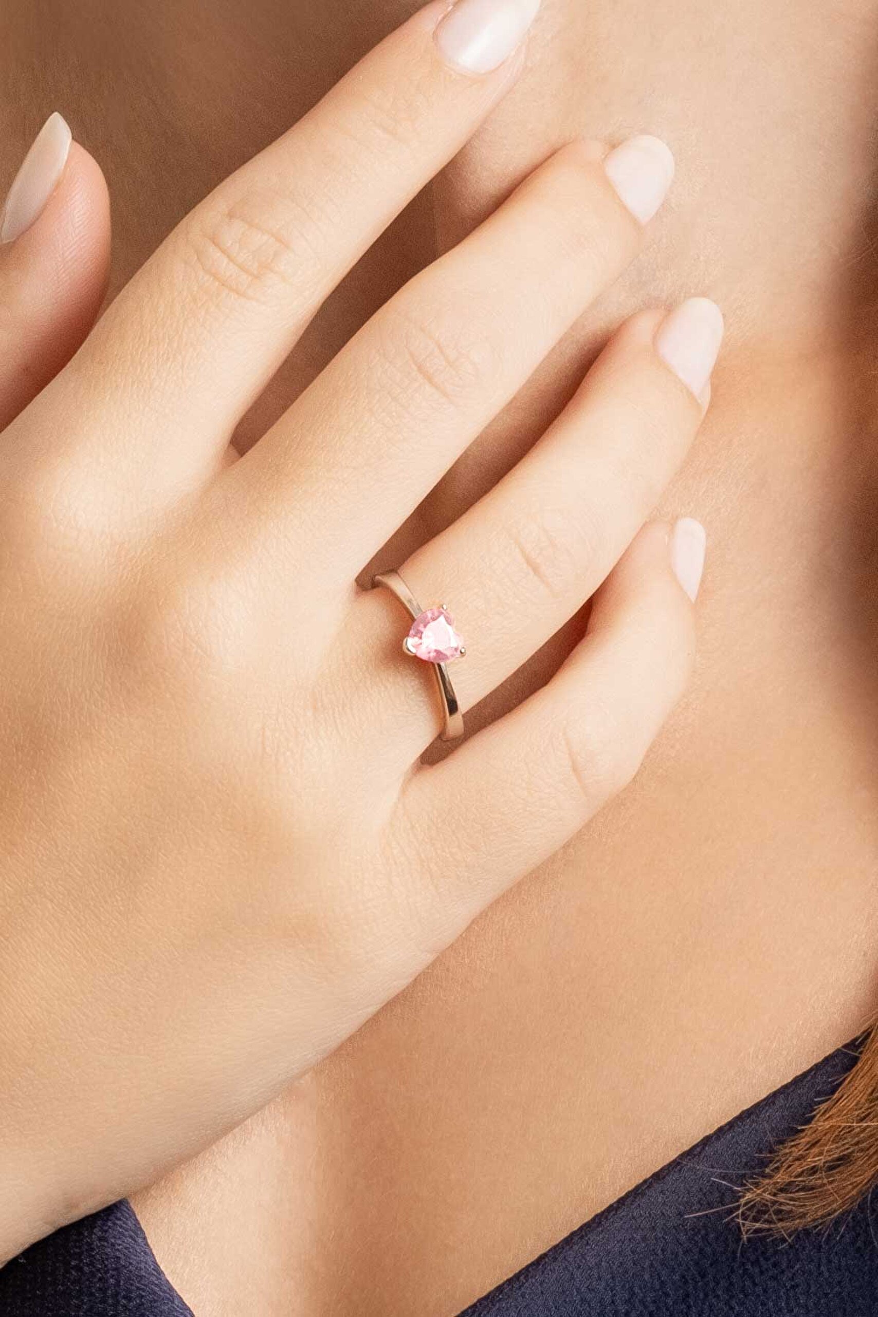 ⁠ Isabella 18 Ayar Beyaz Altın Kaplama Gümüş Yüzük_2}
