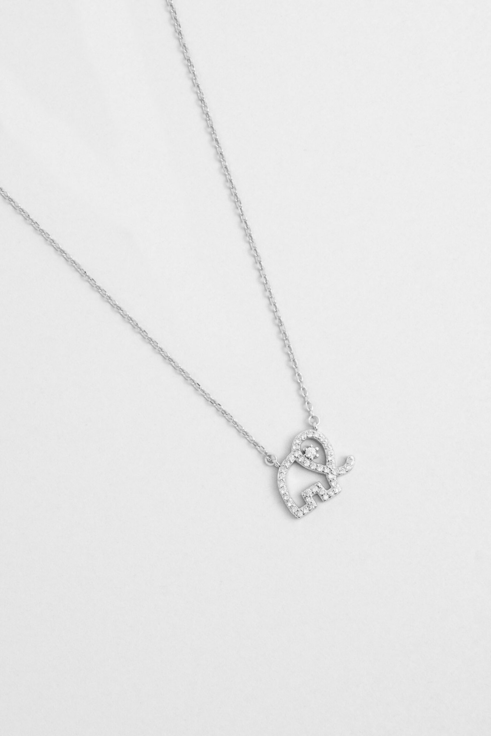 ⁠ Bereket 18 Ayar Beyaz Alltın Kaplama 45 Cm Gümüş Kolye_1}