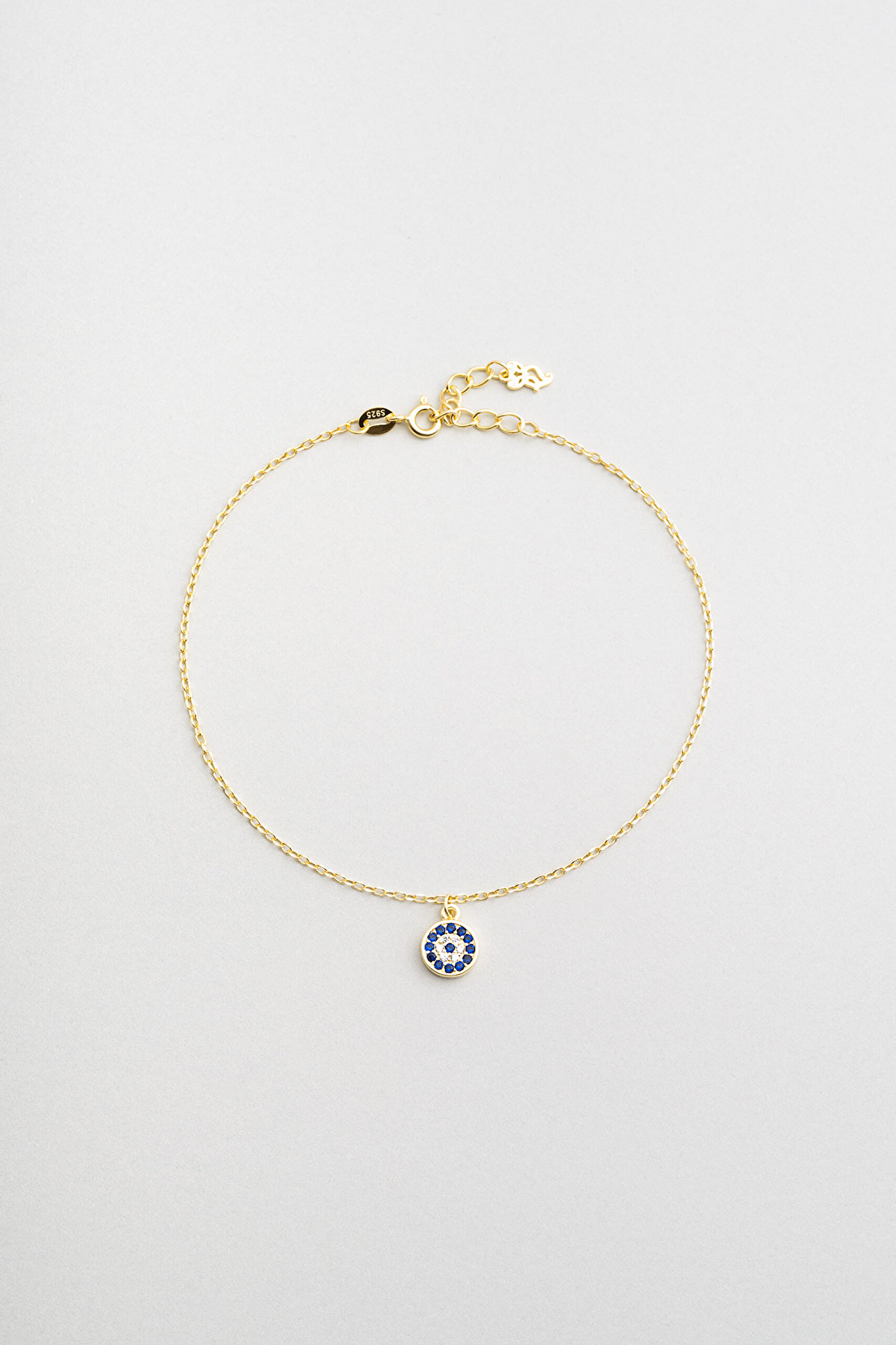 ⁠ Minimal Nazar 18 Ayar Sarı Altın Kaplama 24 Cm Gümüş Hal Hal
_0}