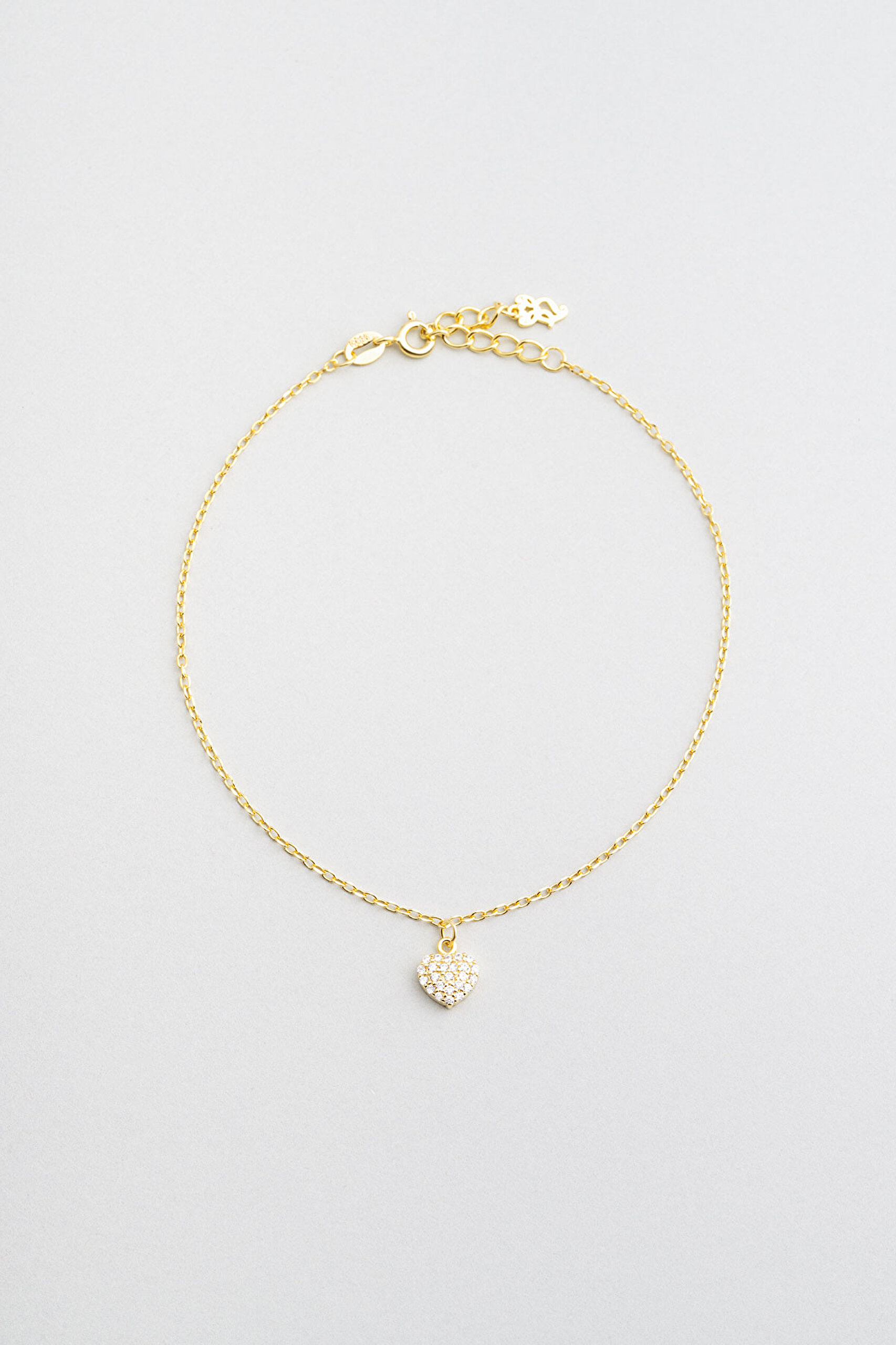 ⁠ Minimal Kalp 18 Ayar Sarı Altın Kaplama 24 Cm Gümüş Hal Hal
_0}